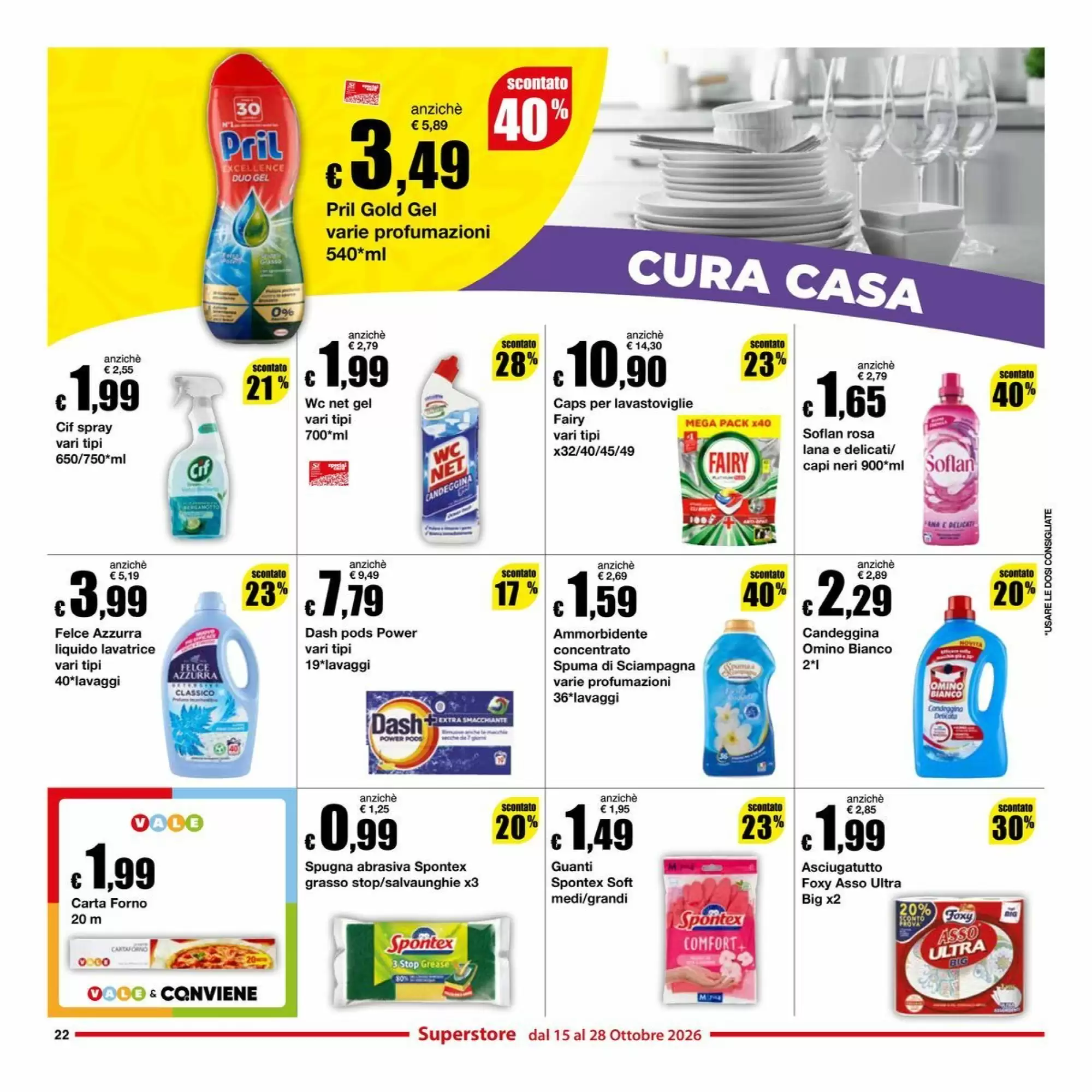 Volantino promozionale Sì con te  valide dal 15/10/2026 - Pagina 22.