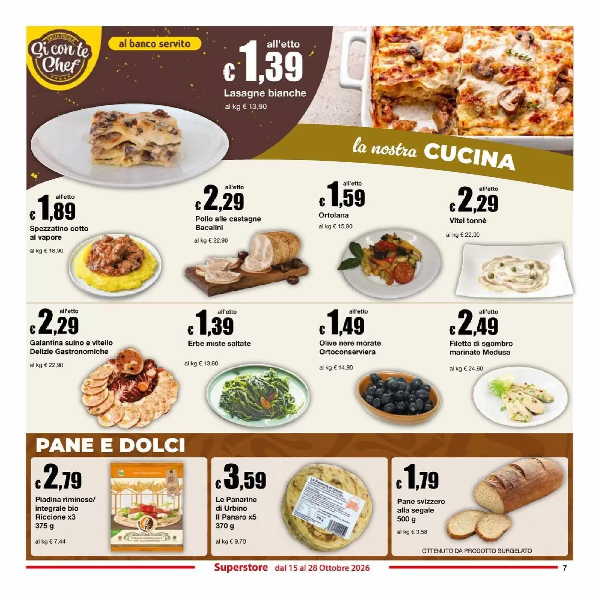 Volantino promozionale Sì con te  valide dal 15/10/2026 - Pagina 7.