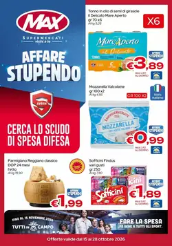 Volantino promozionale MAX Supermercati  valide dal 15/10/2026