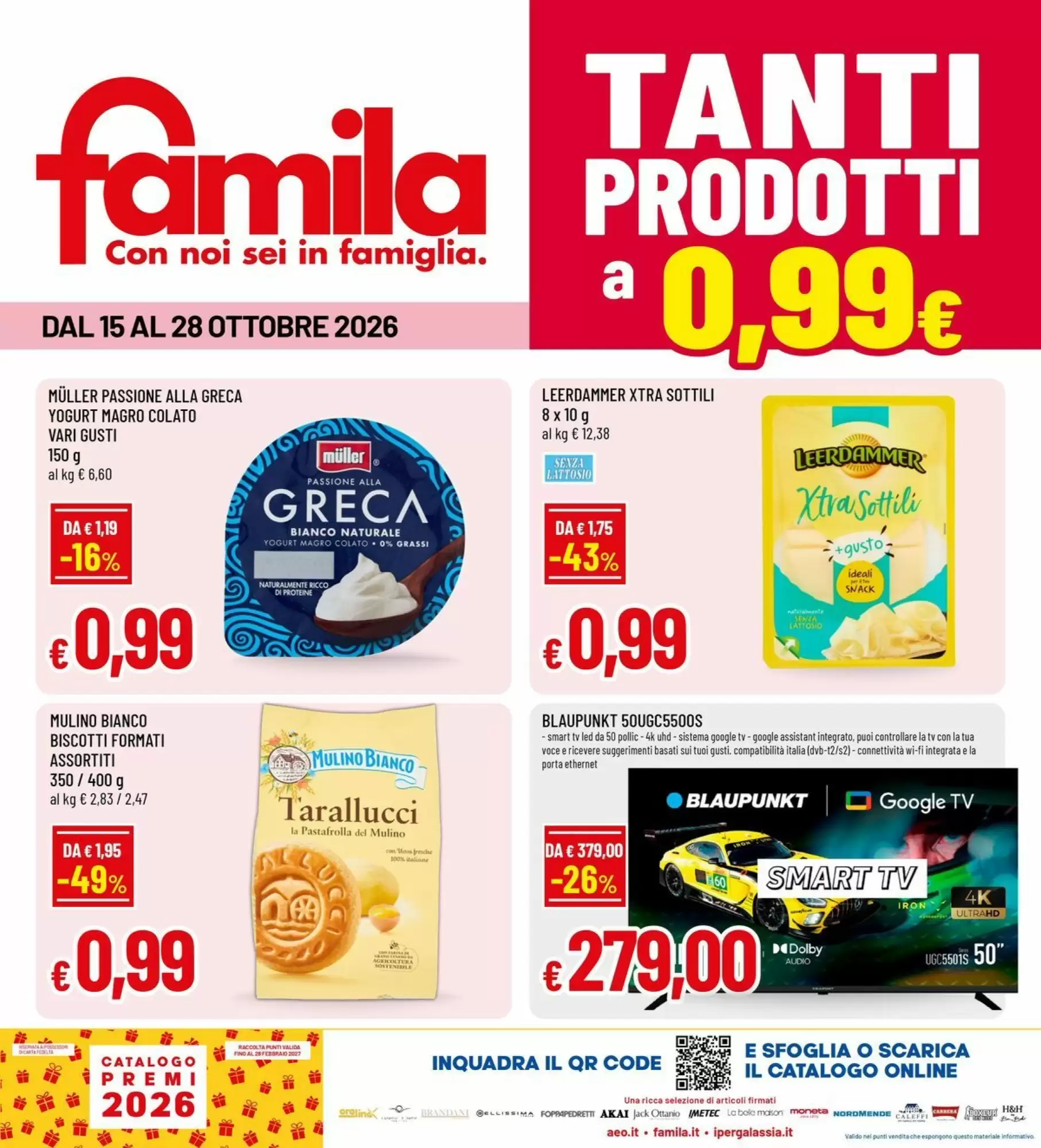 Volantino promozionale Famila valide dal 15/10/2026 - Pagina 1.