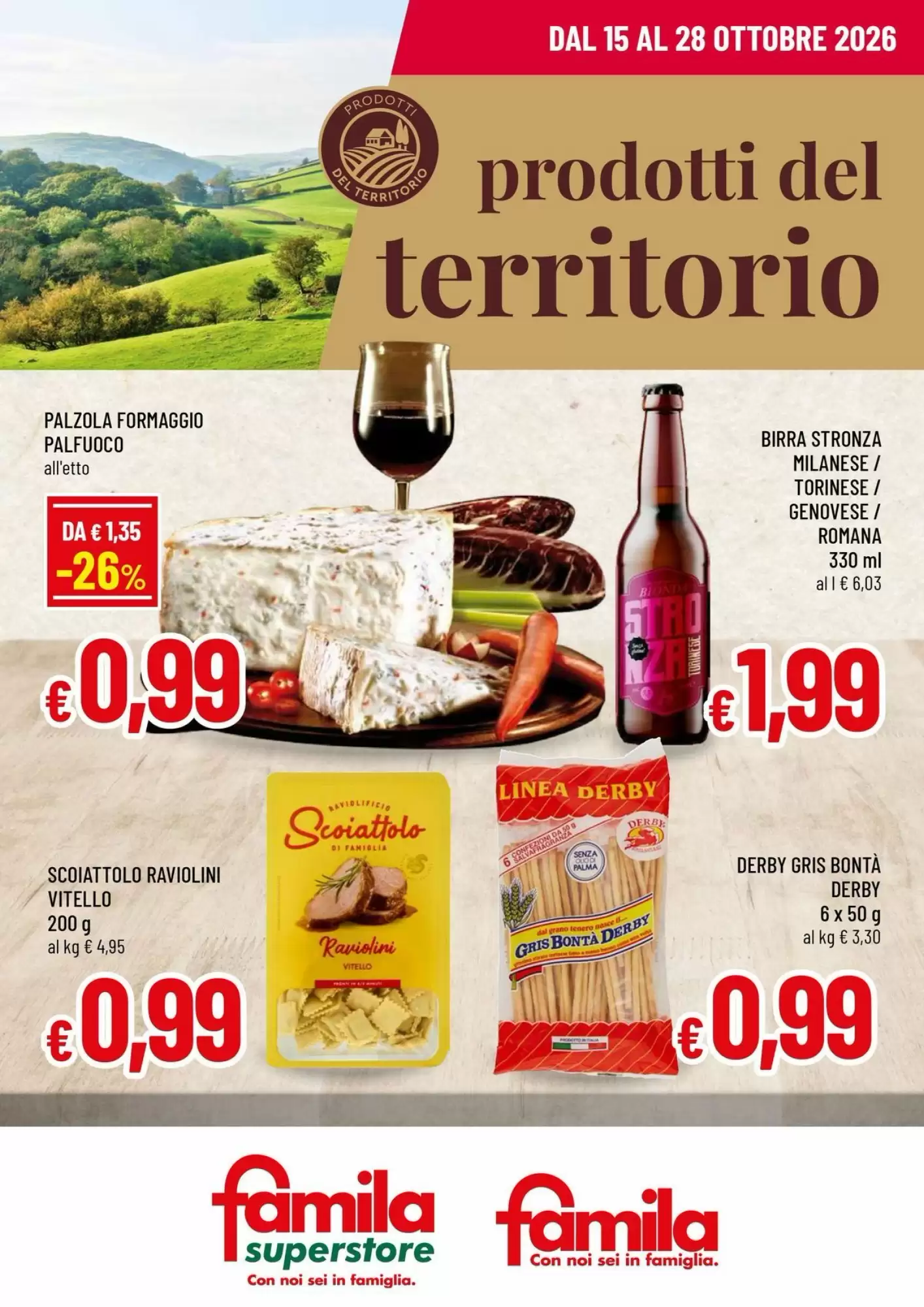 Volantino promozionale Famila Superstore valide dal 15/10/2026 - Pagina 1.