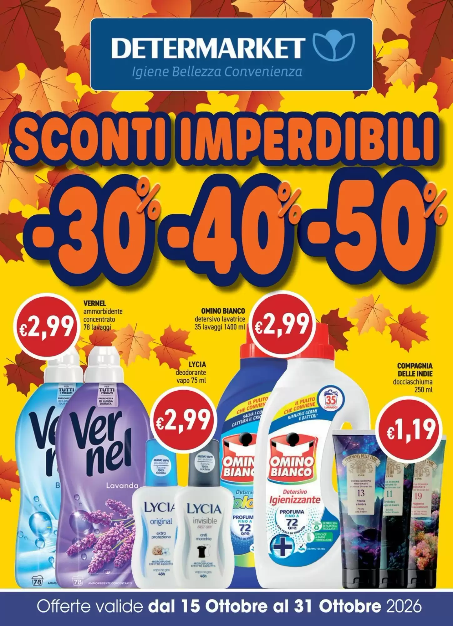 Volantino promozionale Determarket valide dal 15/10/2026 - Pagina 1.