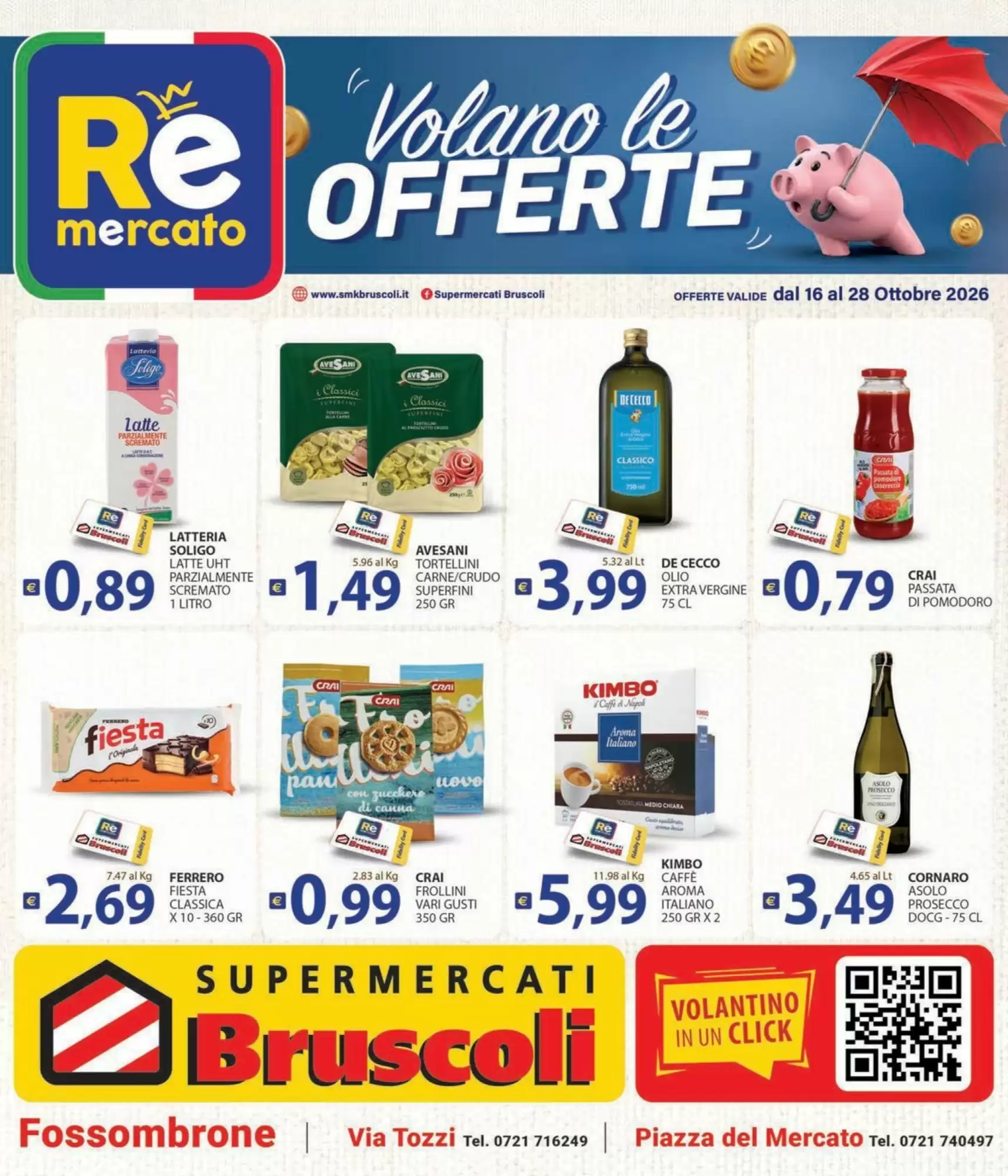 Volantino promozionale Supermercati Bruscoli valide dal 16/10/2026 - Pagina 1.