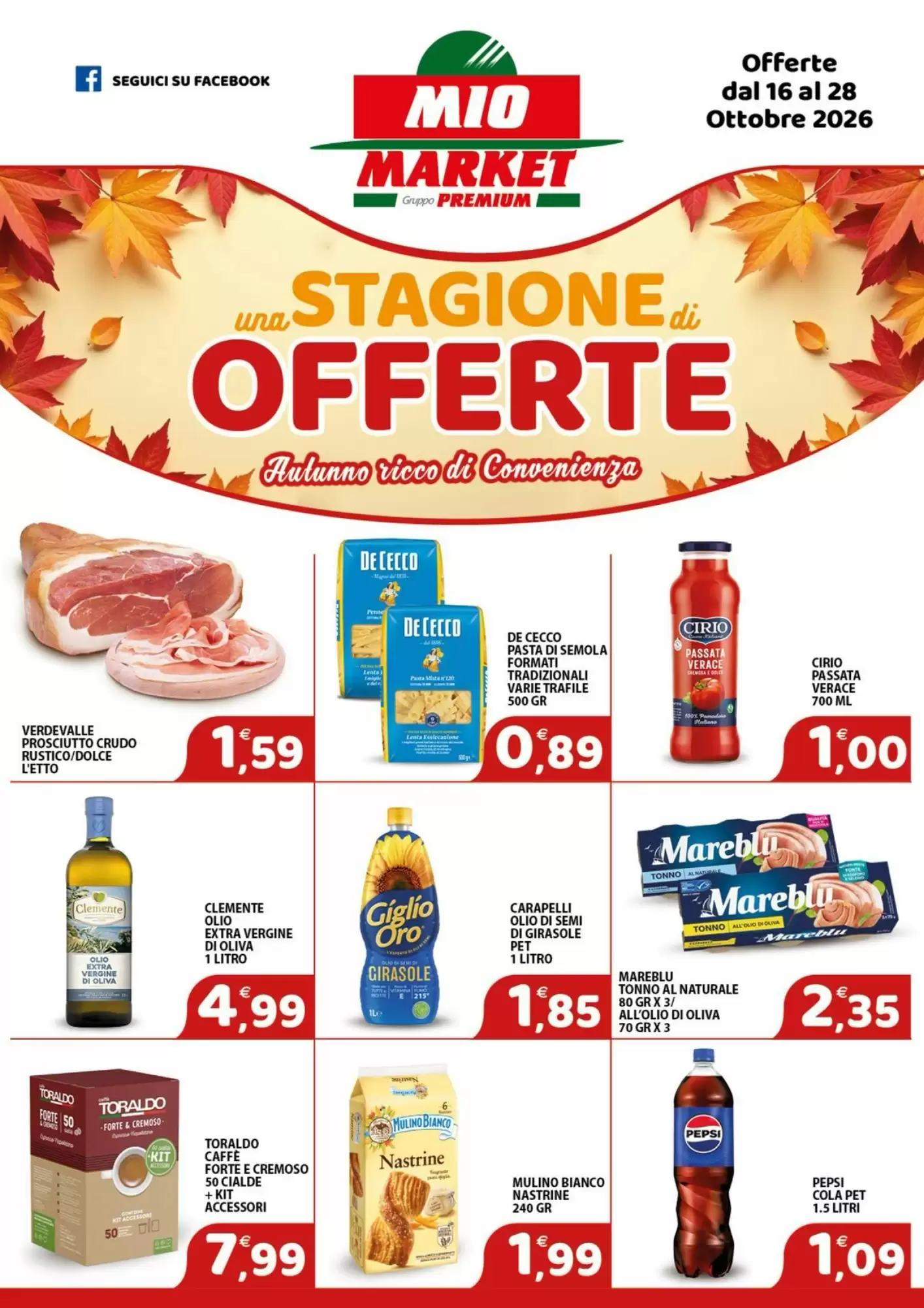 Volantino promozionale Mio Market  valide dal 16/10/2026 - Pagina 1.