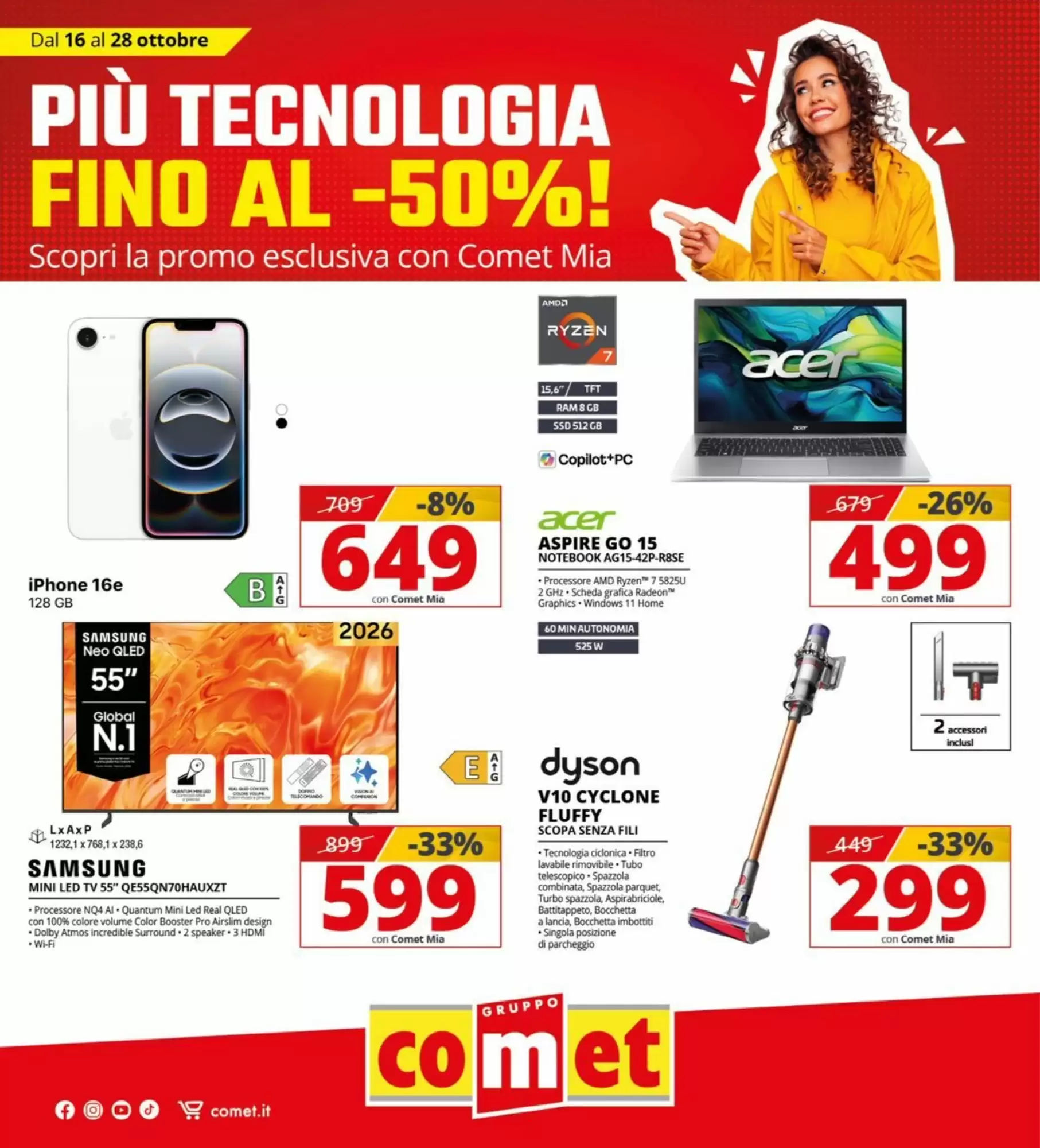 Volantino promozionale Comet  valide dal 16/10/2026 - Pagina 1.