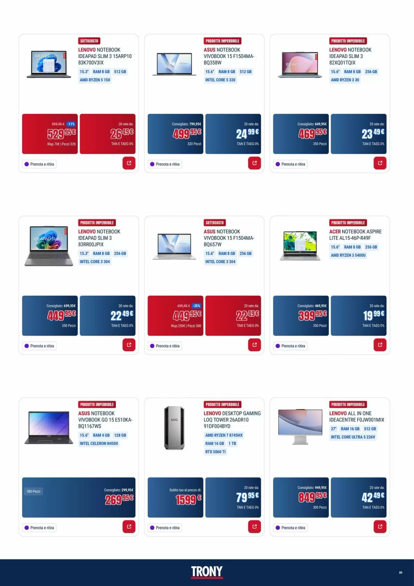 Volantino promozionale Trony  valide dal 16/10/2026 - Pagina 9.