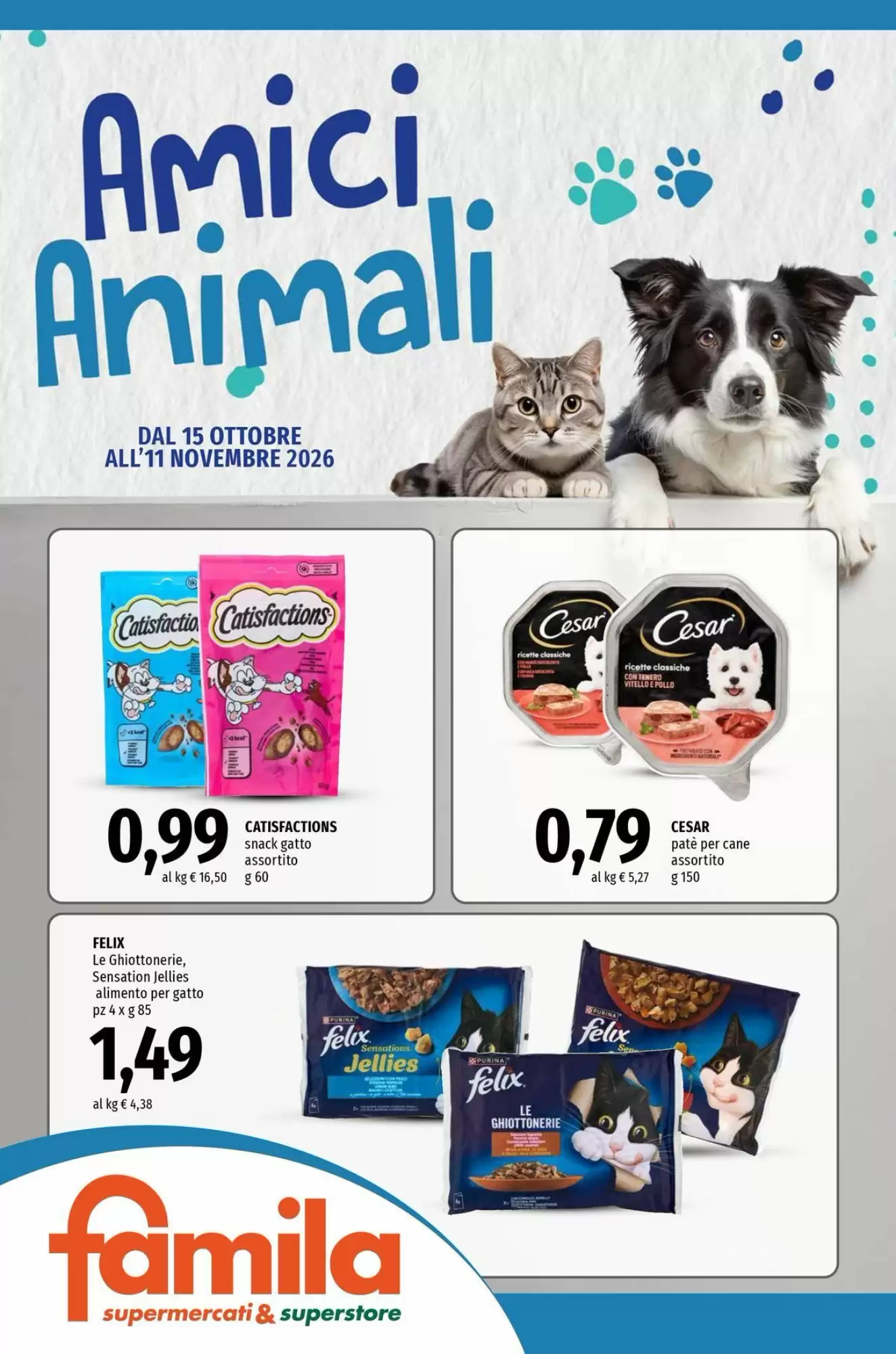 Volantino promozionale Famila Superstore  valide dal 16/10/2026 - Pagina 1.