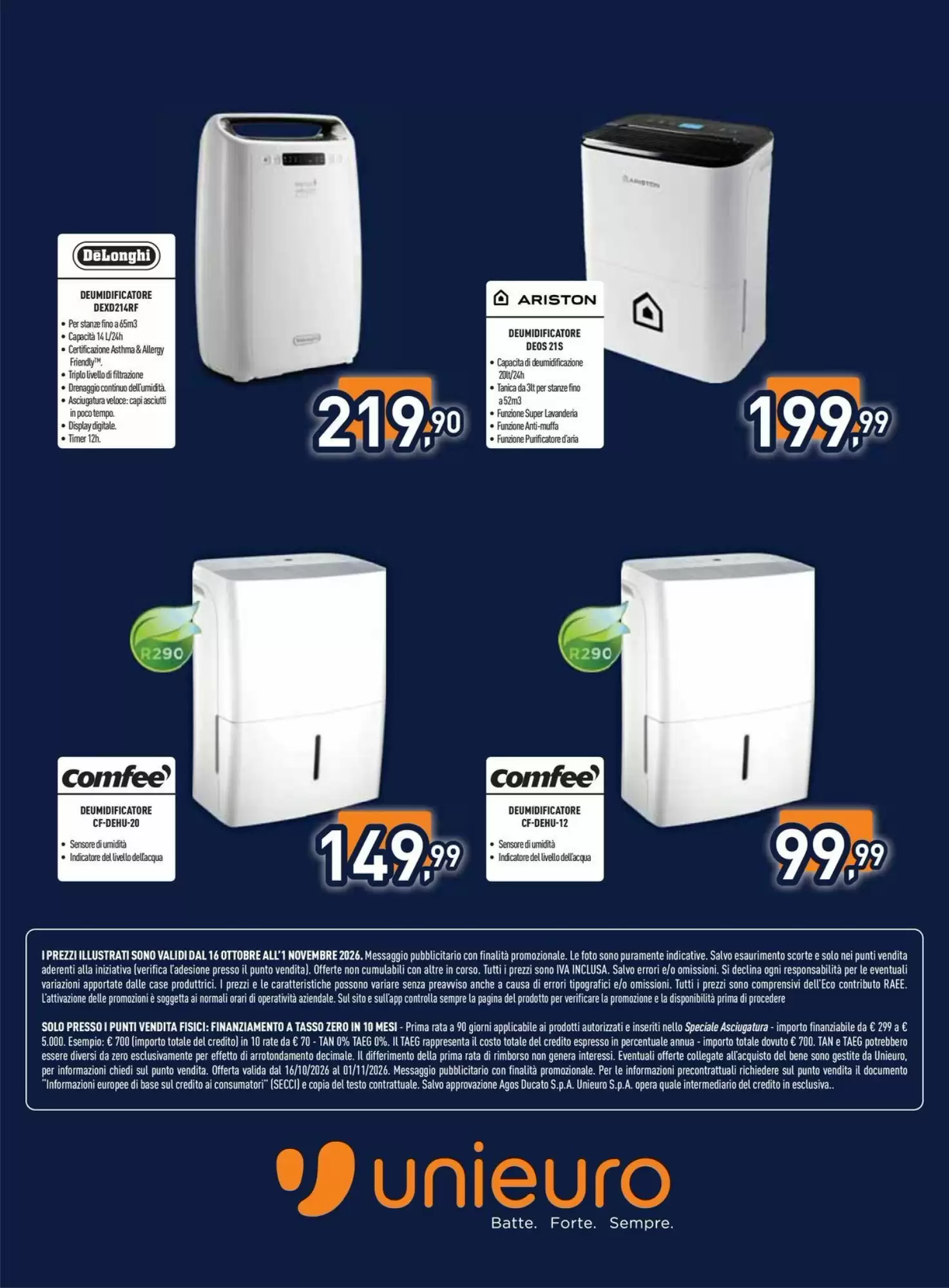 Volantino promozionale Unieuro  valide dal 16/10/2026 - Pagina 16.