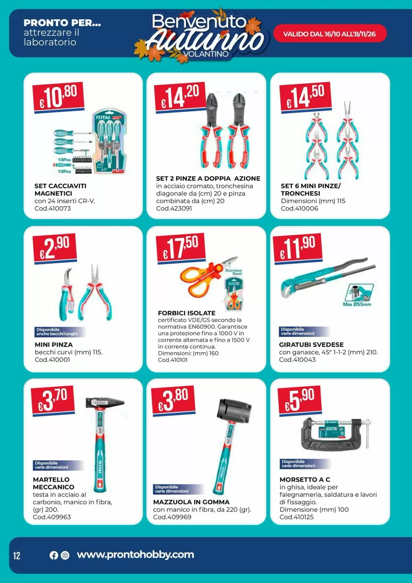 Volantino promozionale Pronto Hobby  valide dal 16/10/2026 - Pagina 12.
