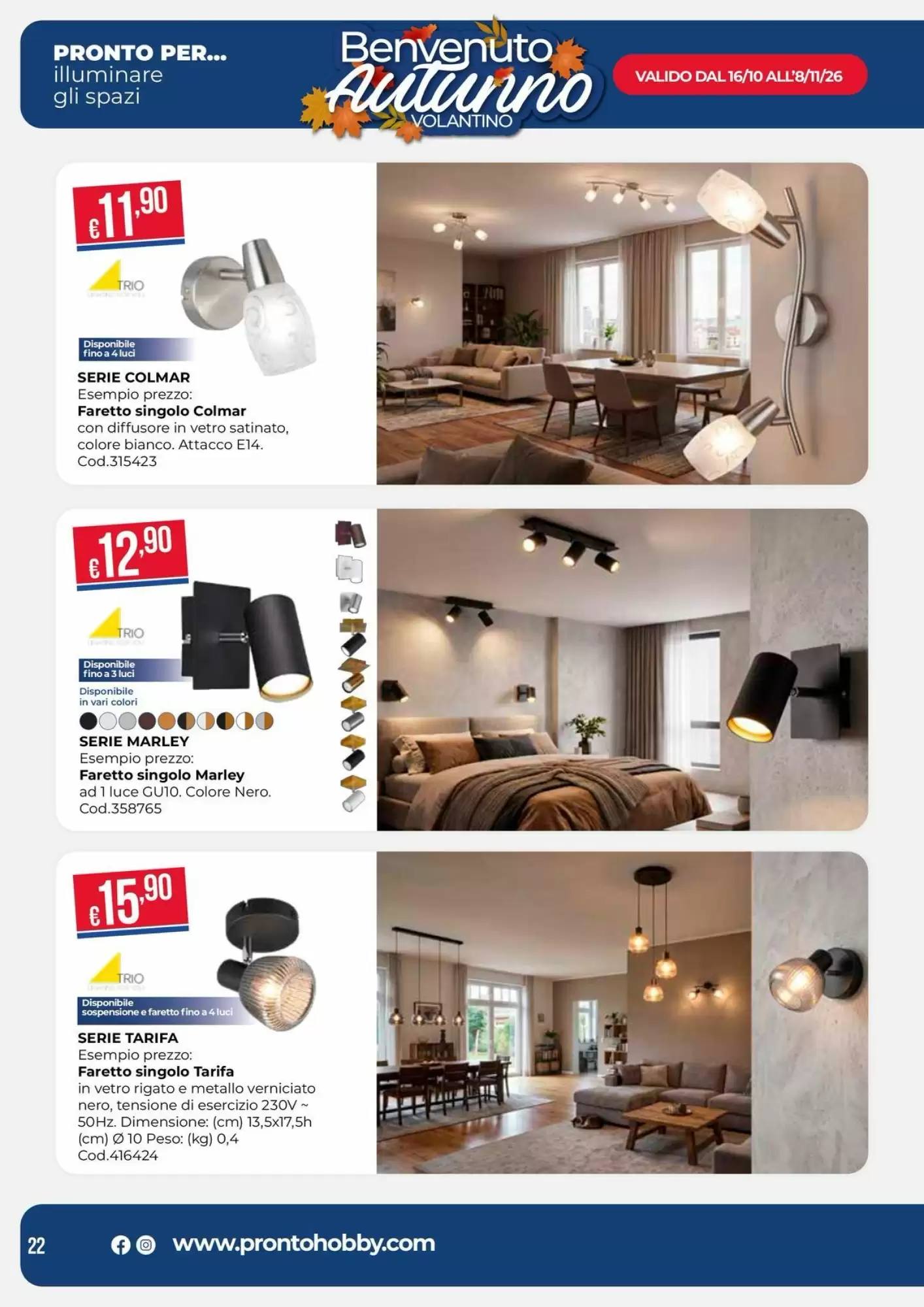Volantino promozionale Pronto Hobby  valide dal 16/10/2026 - Pagina 22.