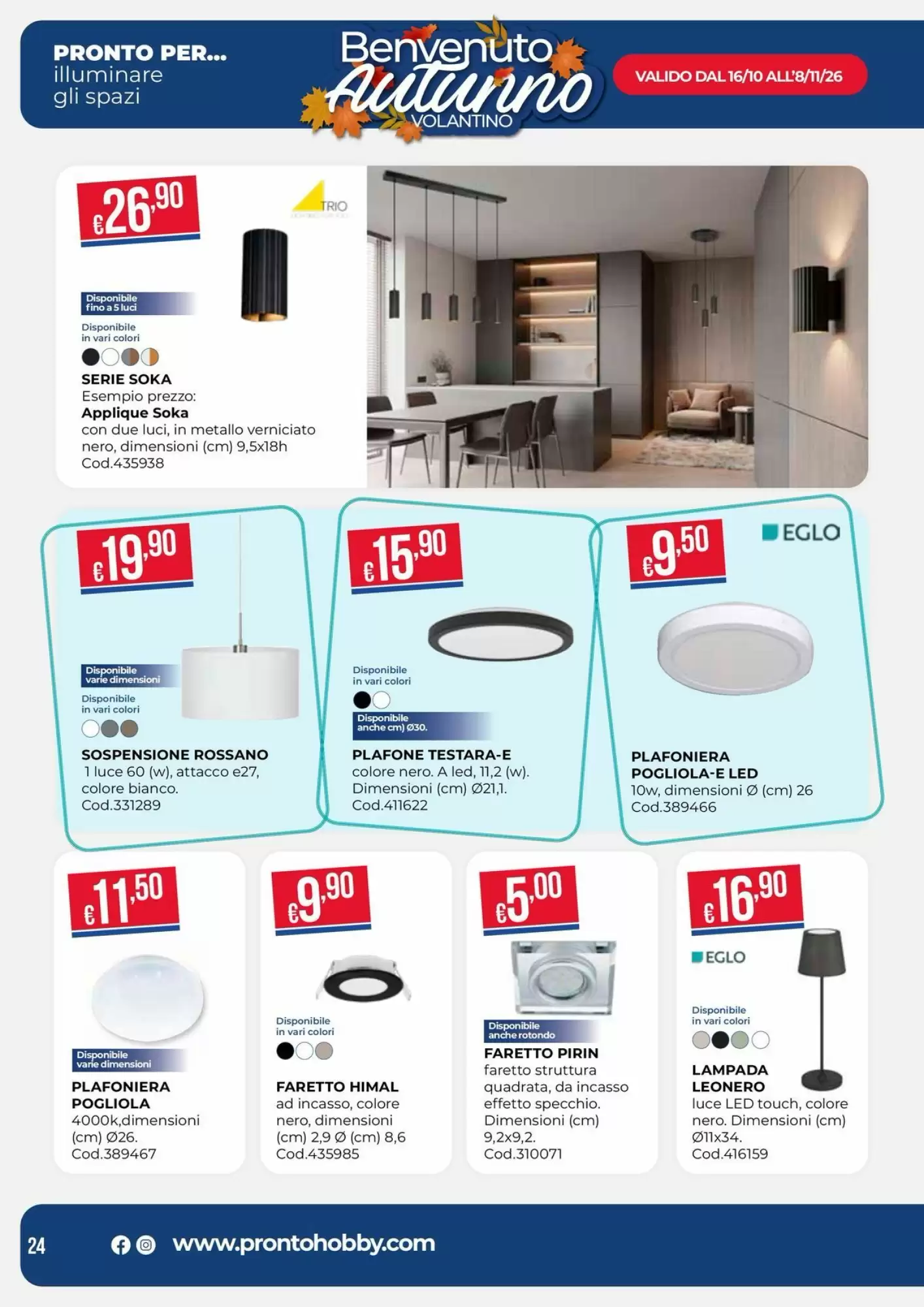Volantino promozionale Pronto Hobby  valide dal 16/10/2026 - Pagina 24.