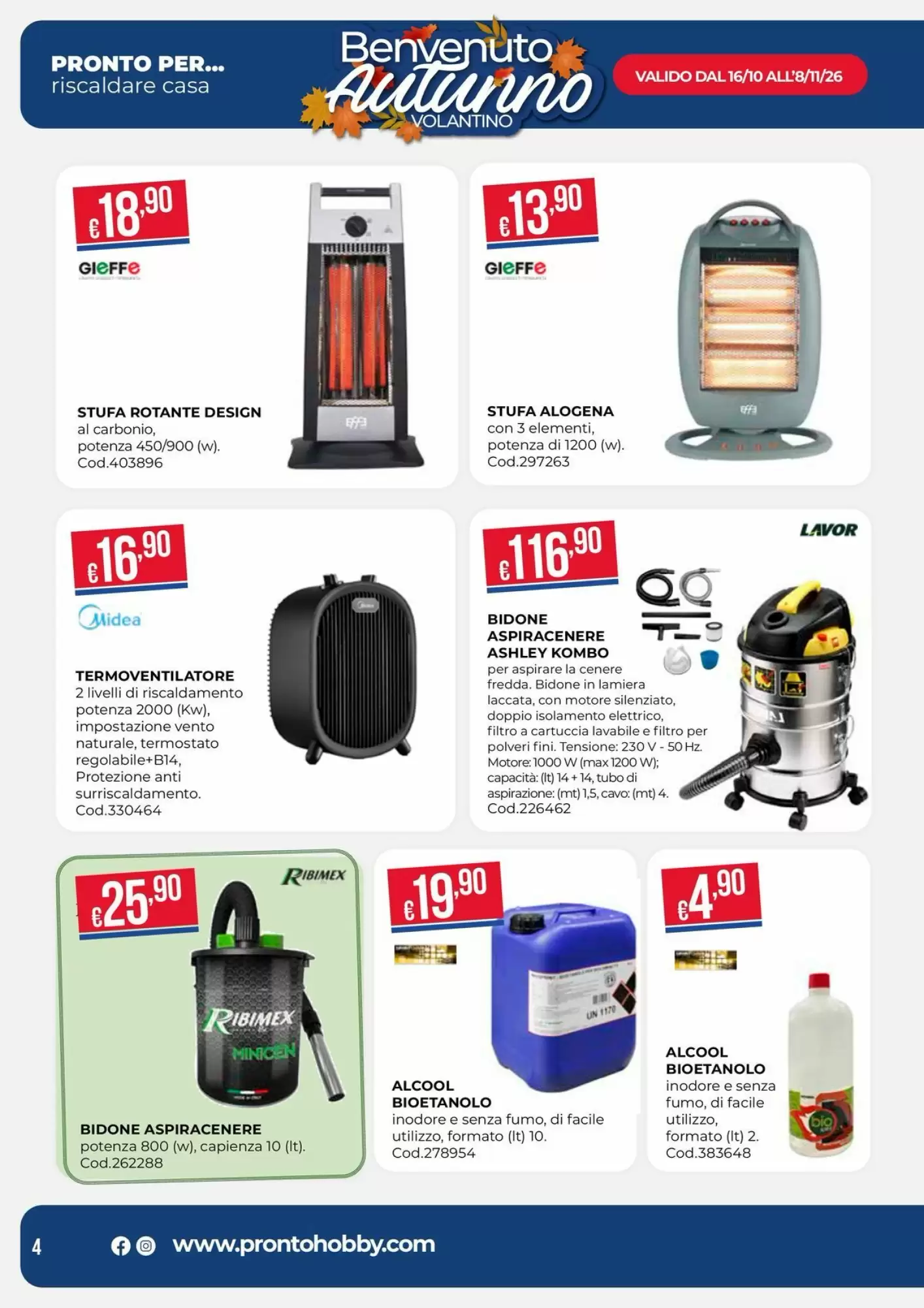 Volantino promozionale Pronto Hobby  valide dal 16/10/2026 - Pagina 4.