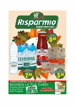 Volantino promozionale Risparmio Supermercati  valide dal 16/10/2026
