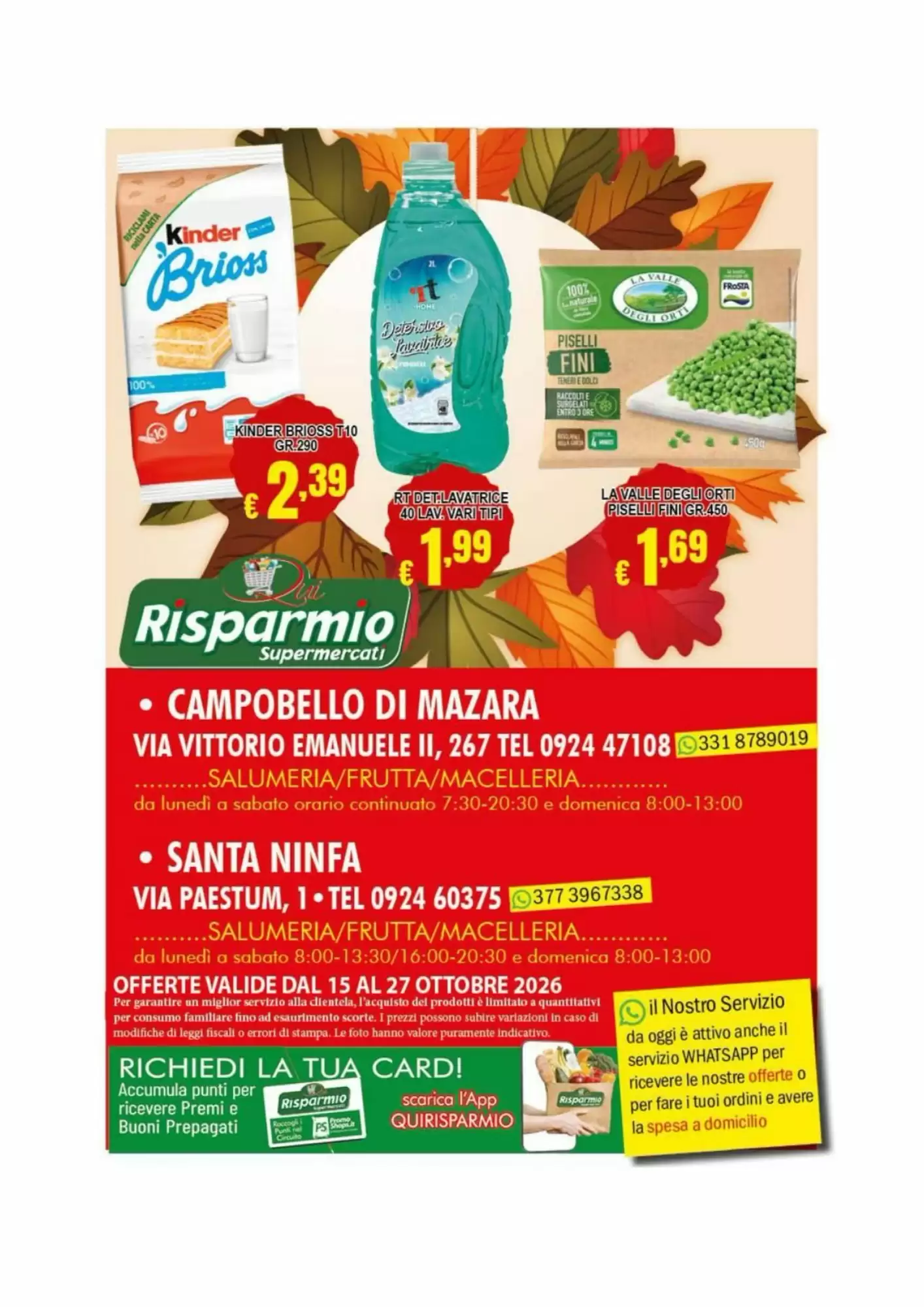 Volantino promozionale Risparmio Supermercati  valide dal 16/10/2026 - Pagina 8.