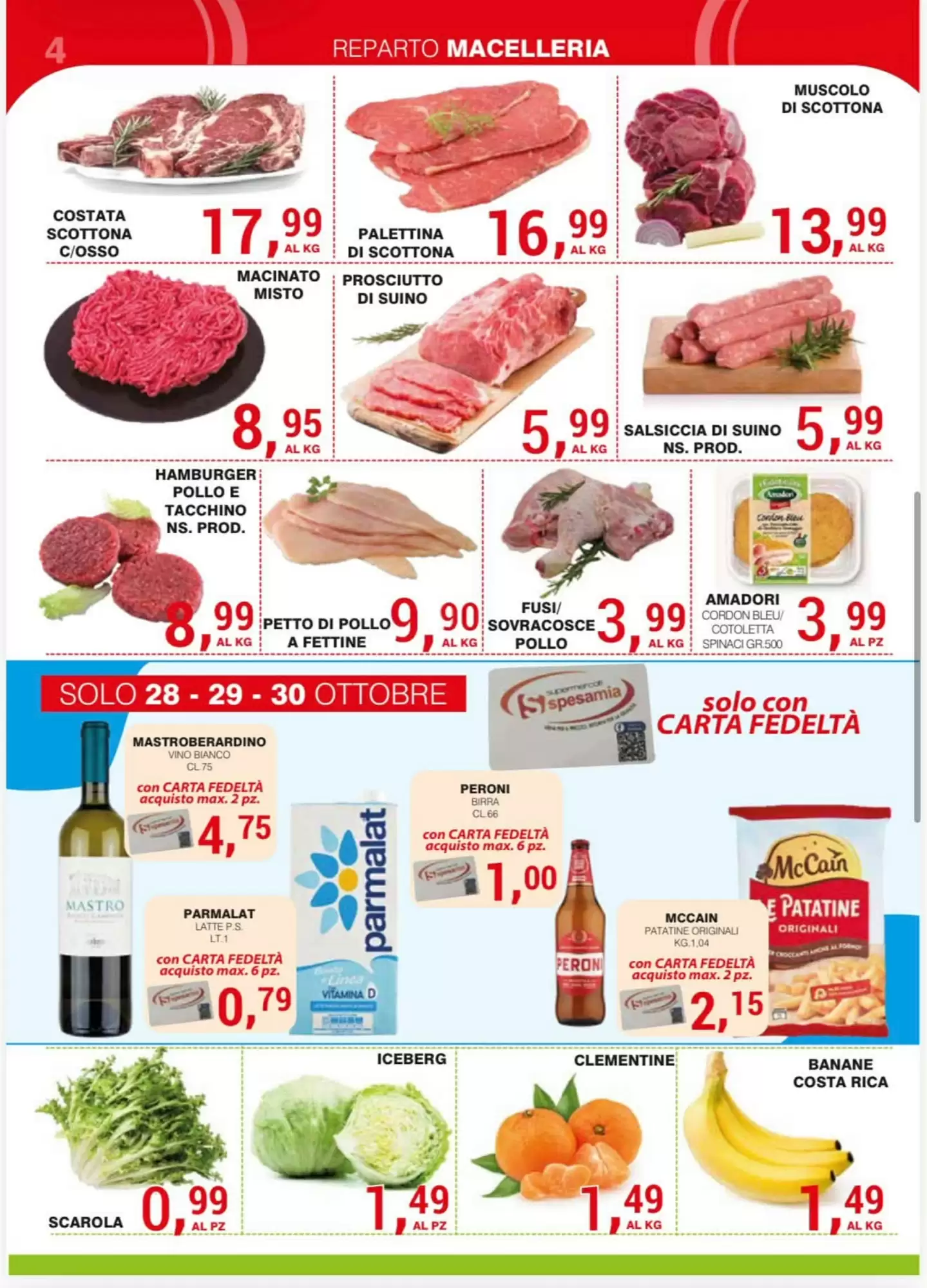 Volantino promozionale Supermercati Spesa Mia  valide dal 17/10/2026 - Pagina 4.