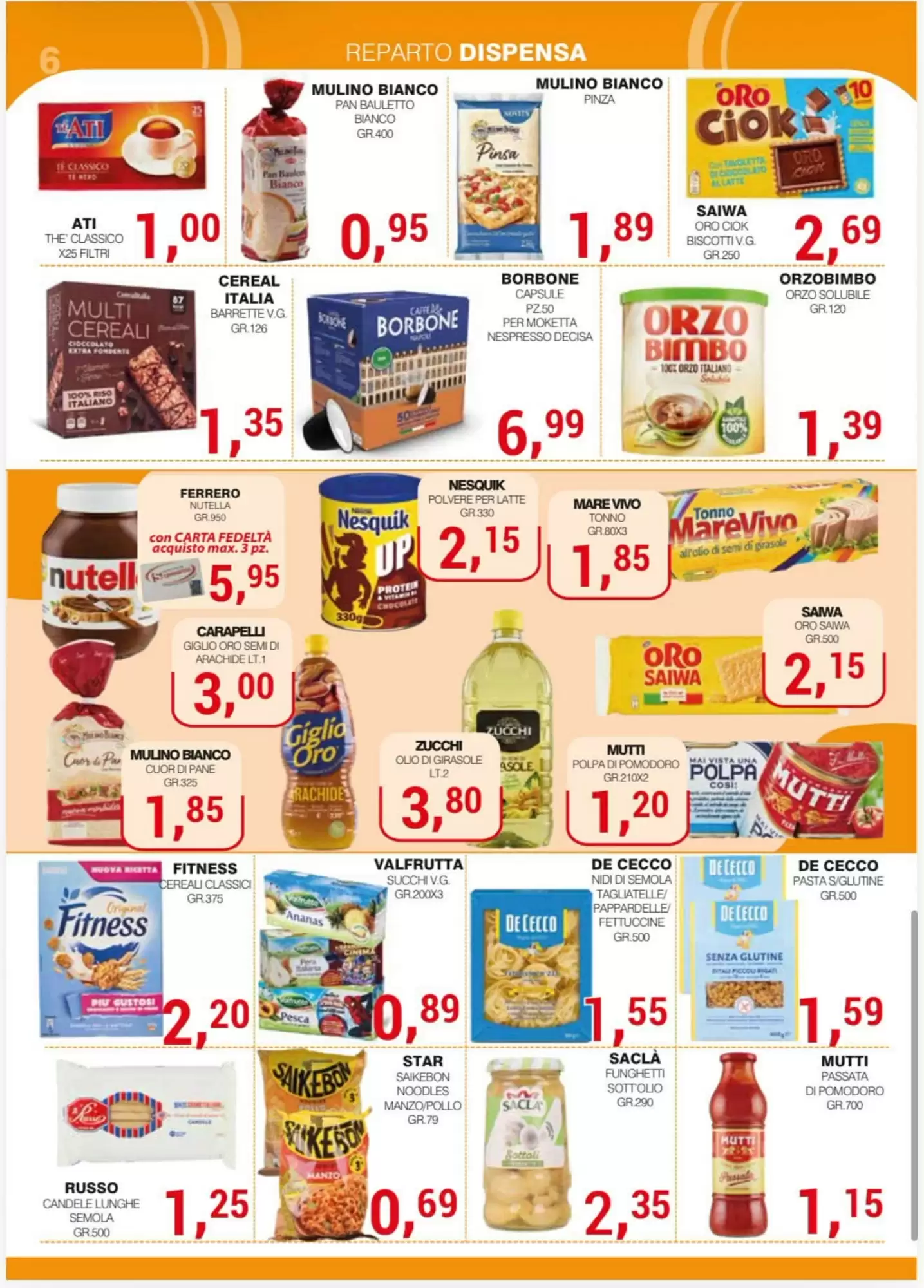 Volantino promozionale Supermercati Spesa Mia  valide dal 17/10/2026 - Pagina 6.