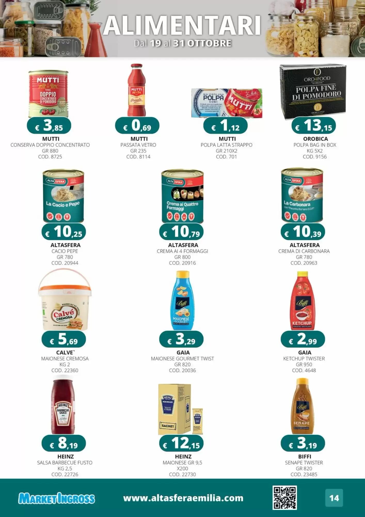 Volantino promozionale Altasfera  valide dal 19/10/2026 - Pagina 14.