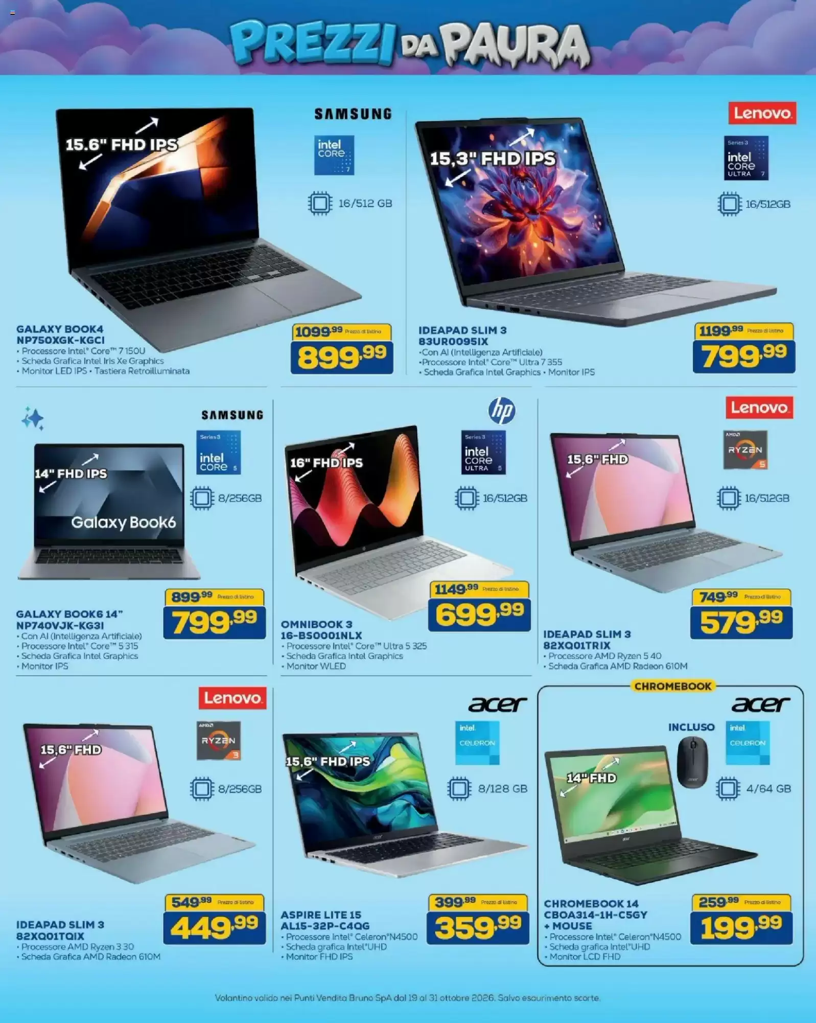 Volantino promozionale Euronics Bruno  valide dal 19/10/2026 - Pagina 17.