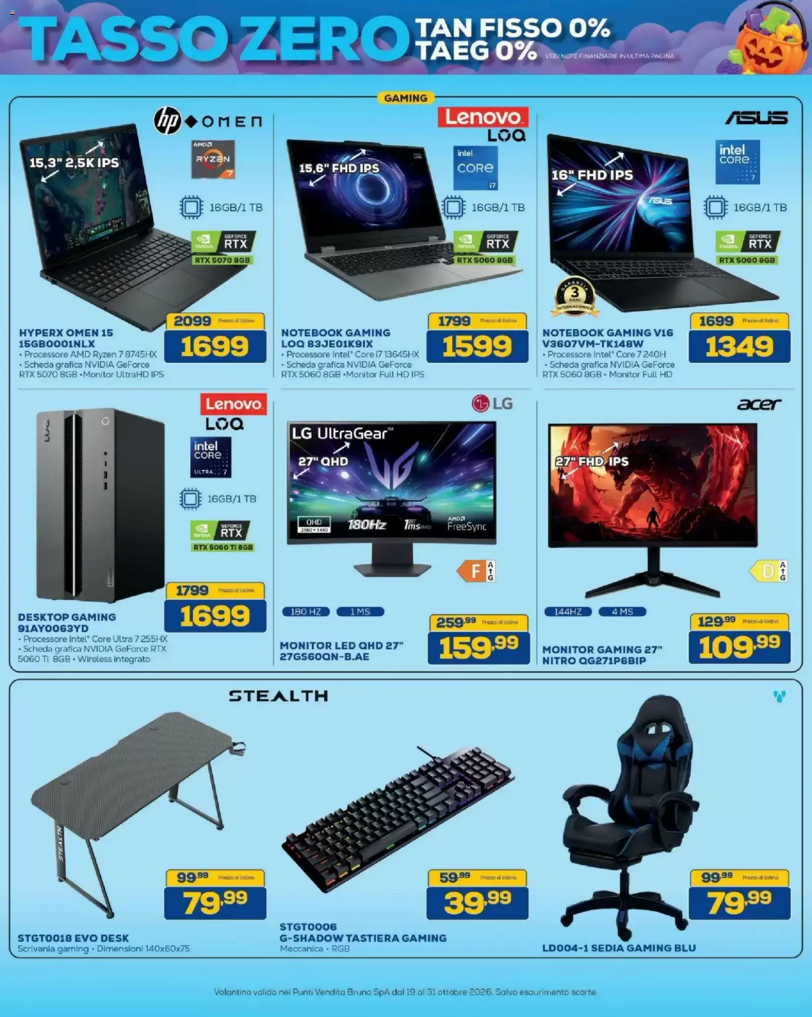 Volantino promozionale Euronics Bruno  valide dal 19/10/2026 - Pagina 18.