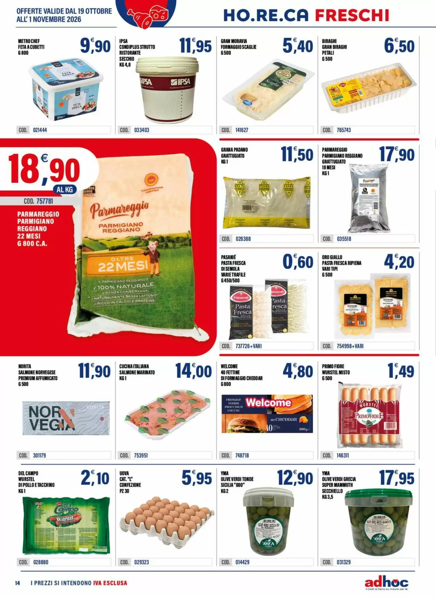 Volantino promozionale Adhoc  valide dal 19/10/2026 - Pagina 14.