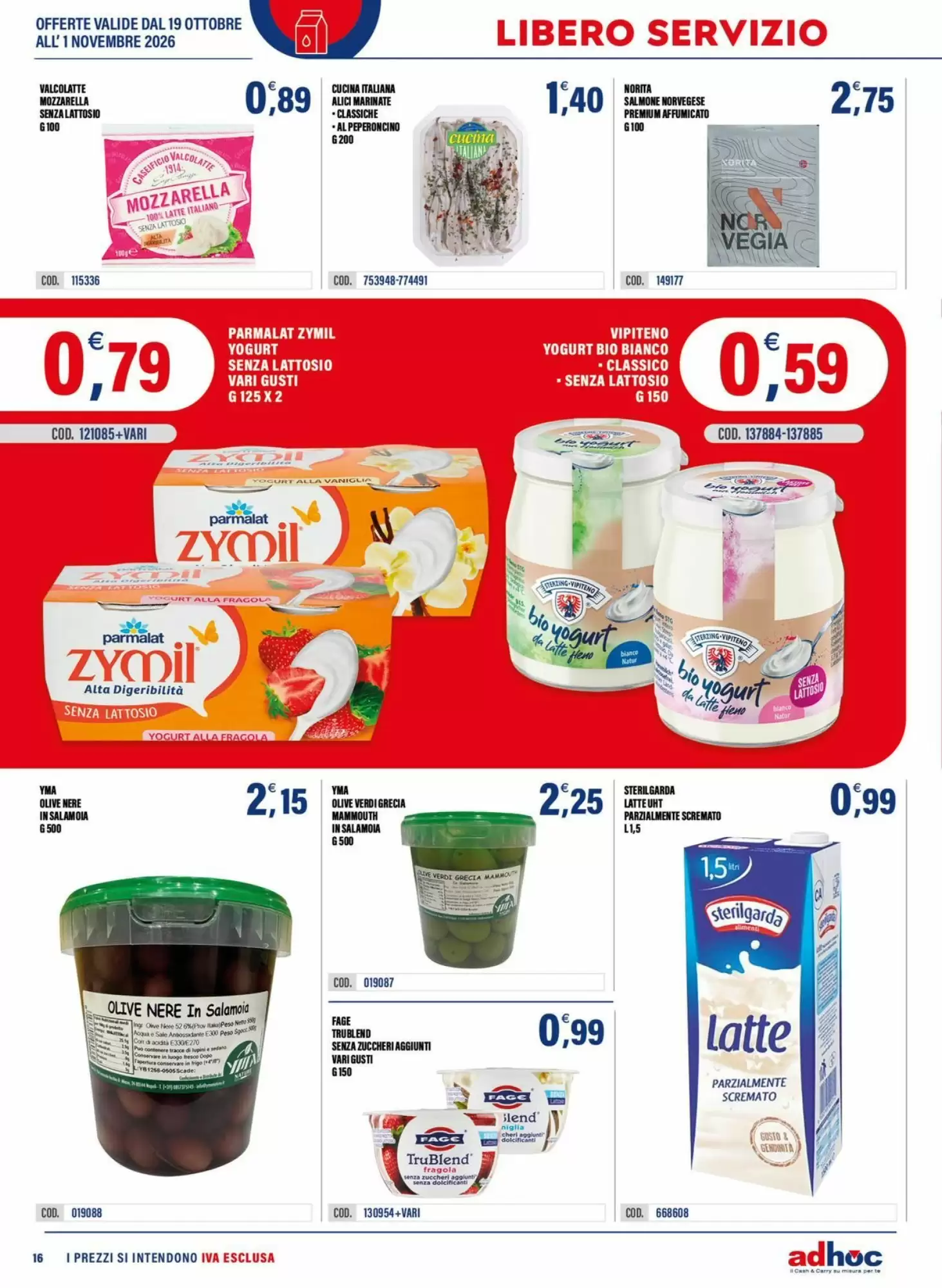 Volantino promozionale Adhoc  valide dal 19/10/2026 - Pagina 16.