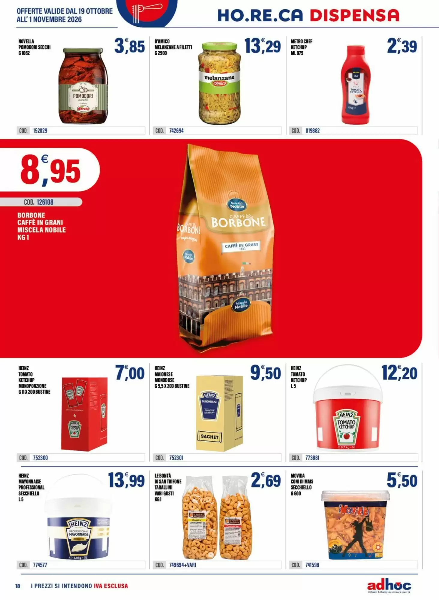 Volantino promozionale Adhoc  valide dal 19/10/2026 - Pagina 18.