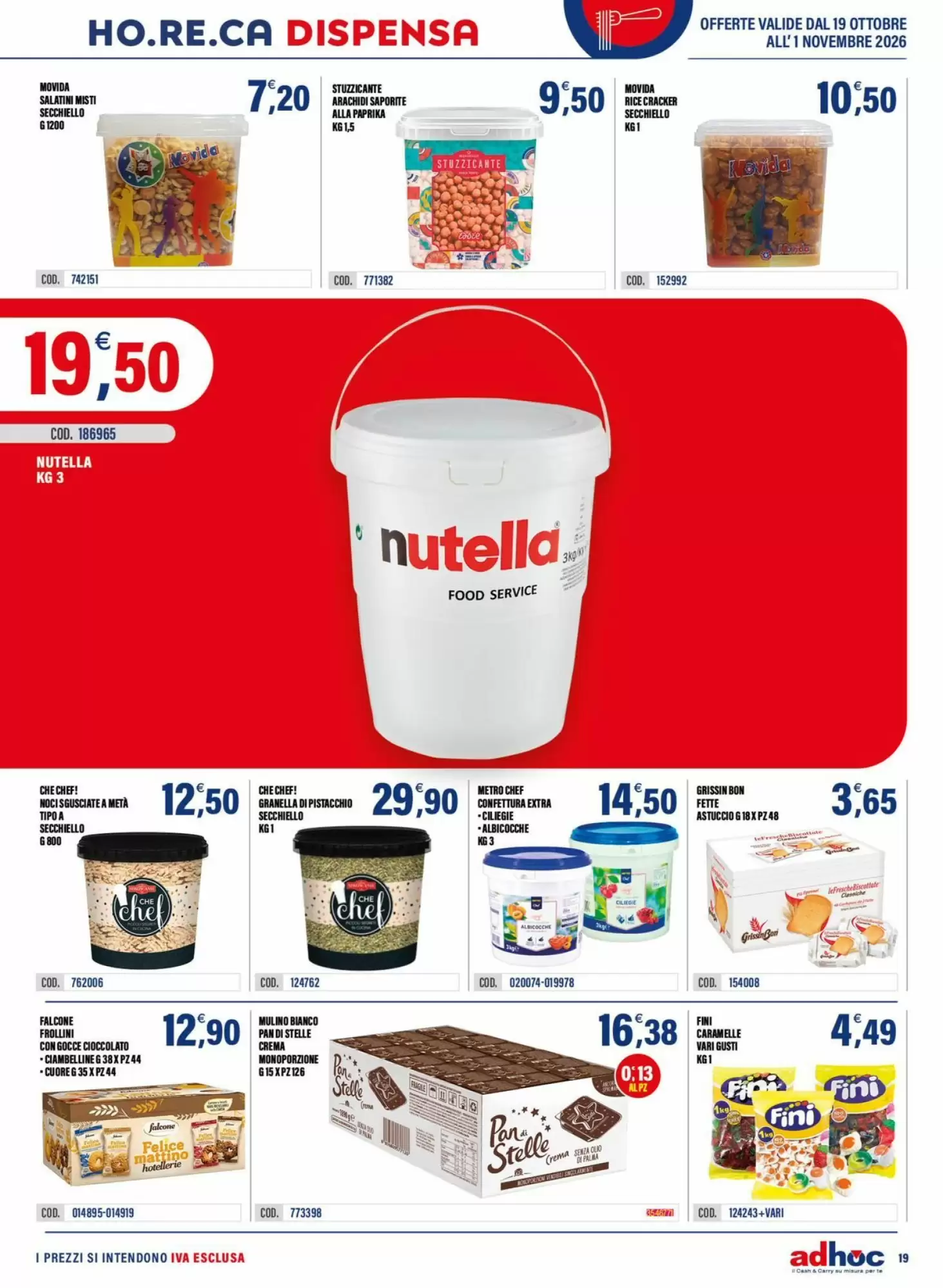 Volantino promozionale Adhoc  valide dal 19/10/2026 - Pagina 19.