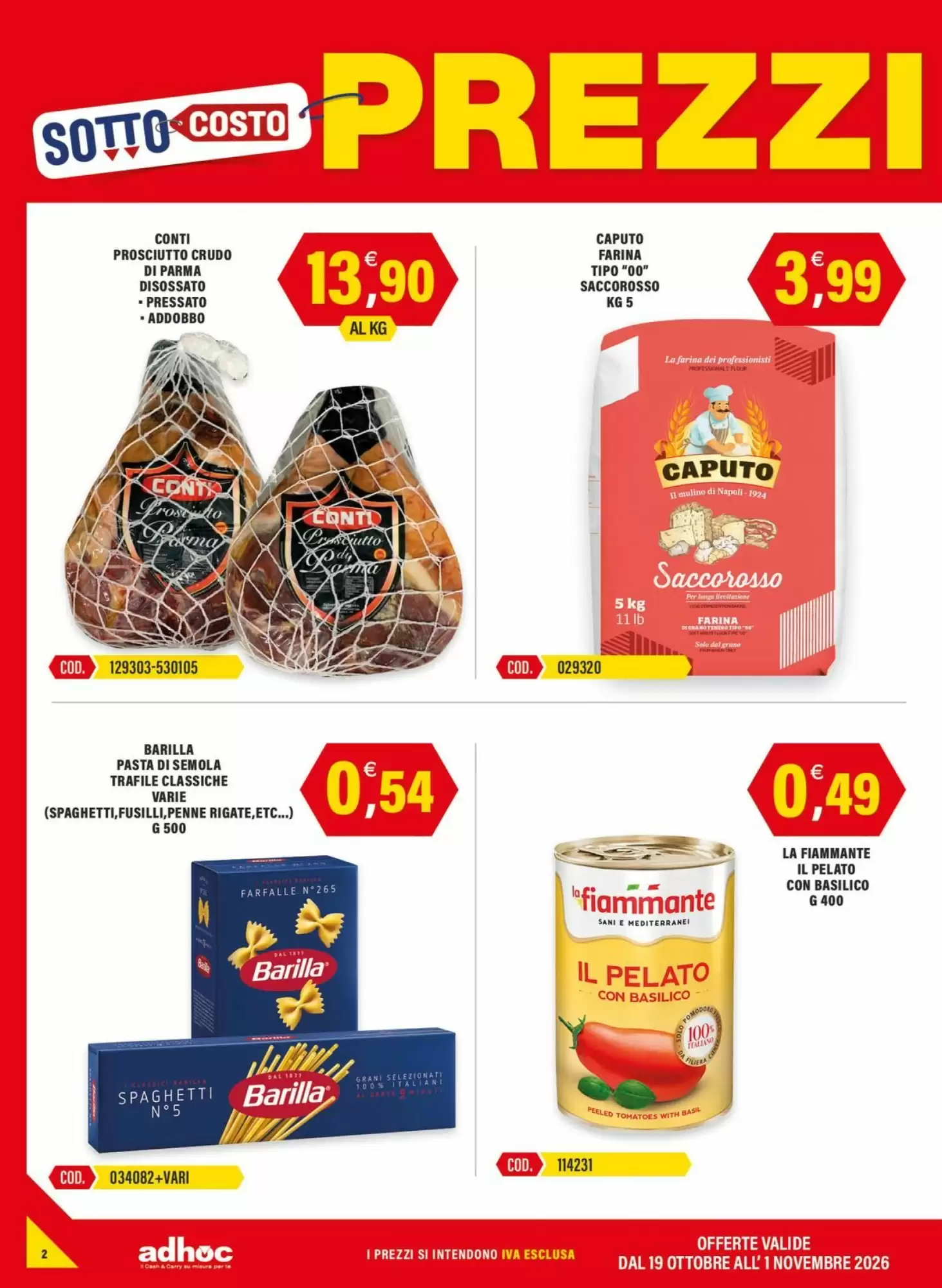 Volantino promozionale Adhoc  valide dal 19/10/2026 - Pagina 2.