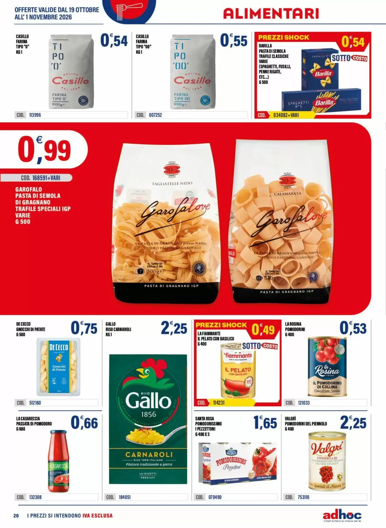 Volantino promozionale Adhoc  valide dal 19/10/2026 - Pagina 20.