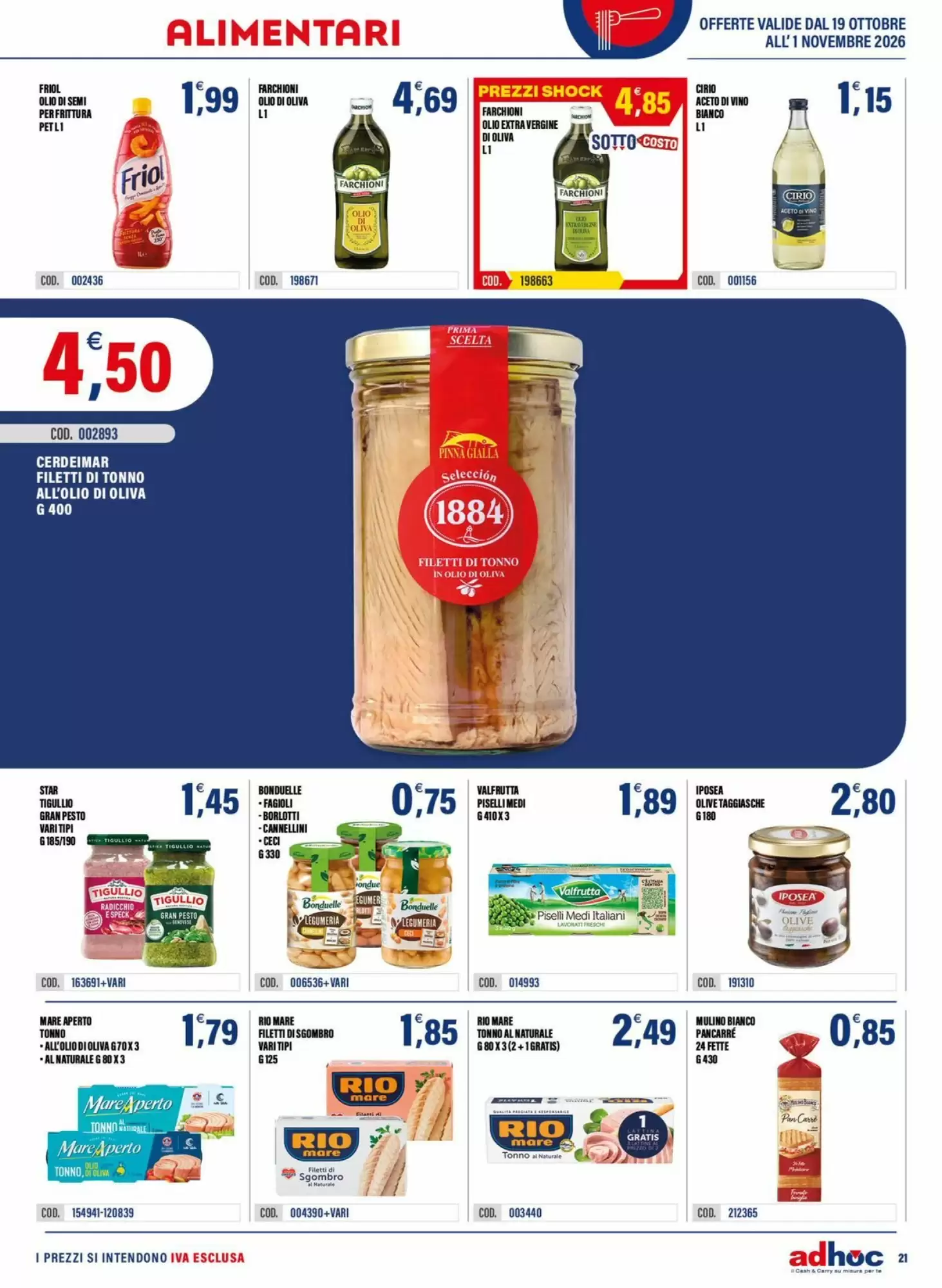 Volantino promozionale Adhoc  valide dal 19/10/2026 - Pagina 21.