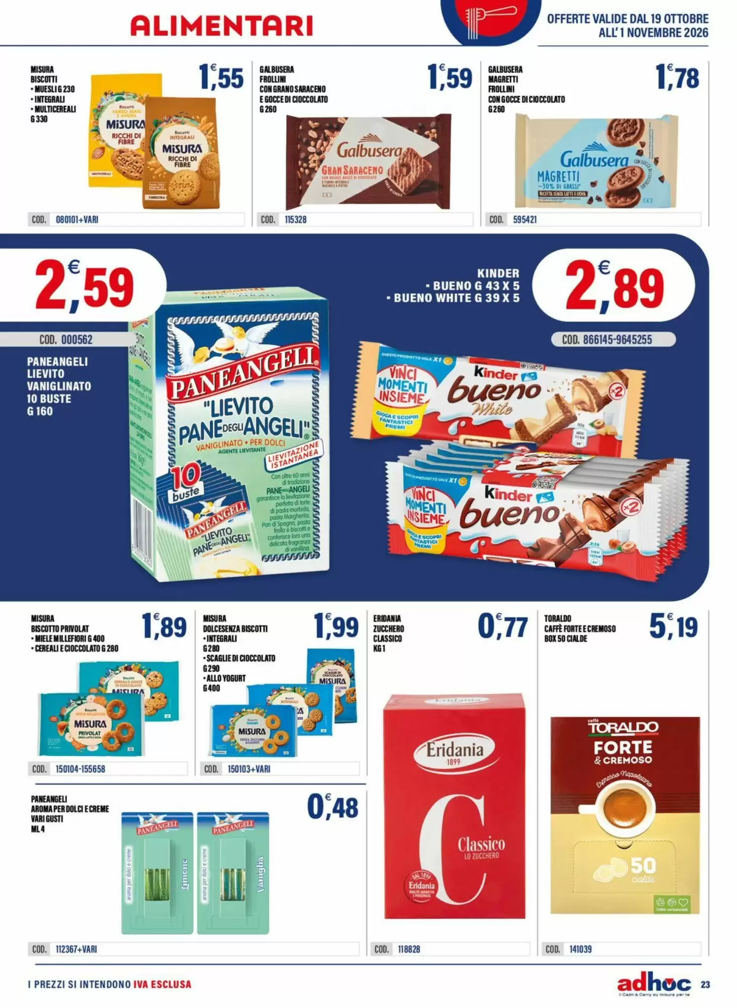 Volantino promozionale Adhoc  valide dal 19/10/2026 - Pagina 23.
