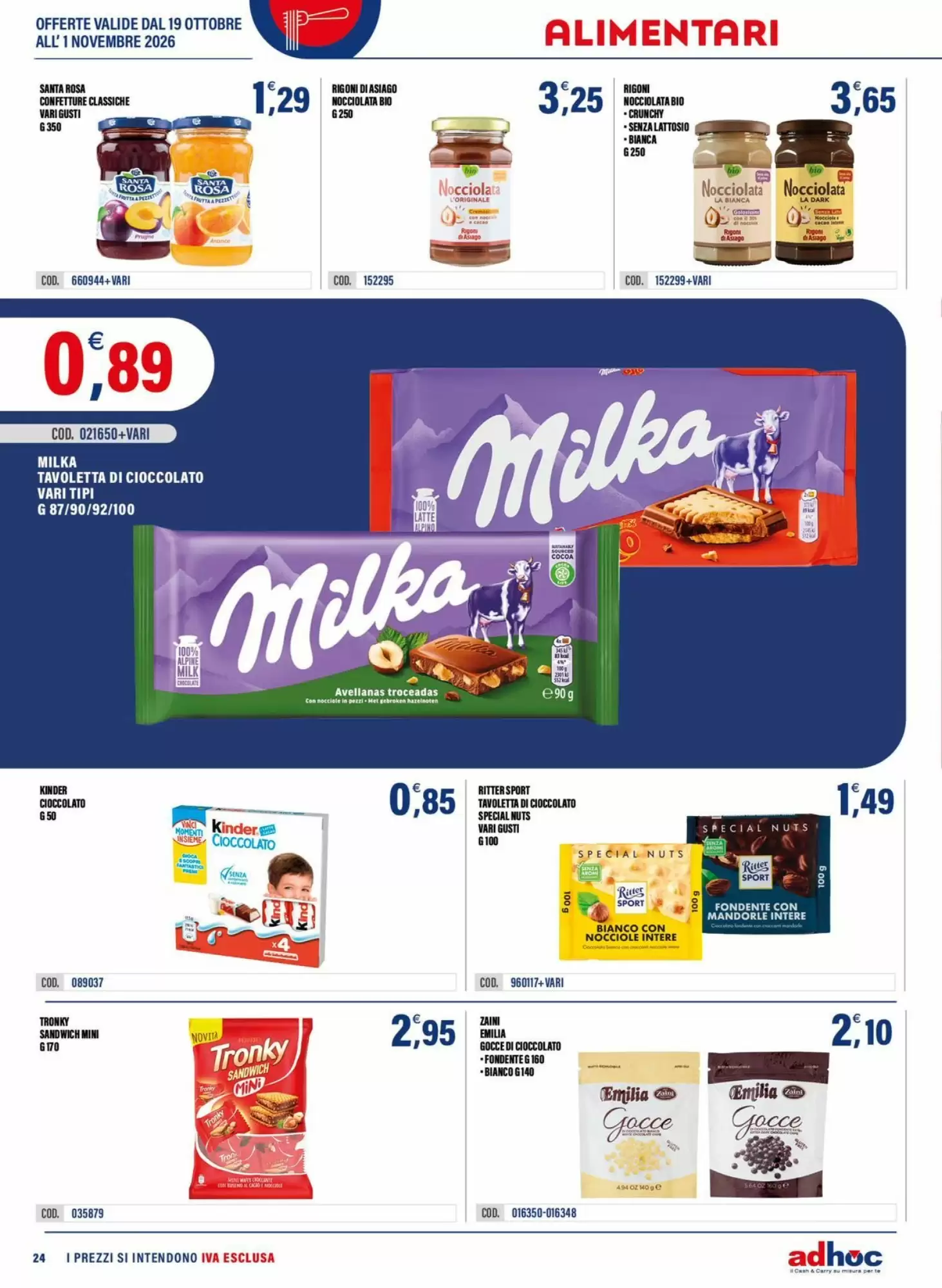 Volantino promozionale Adhoc  valide dal 19/10/2026 - Pagina 24.