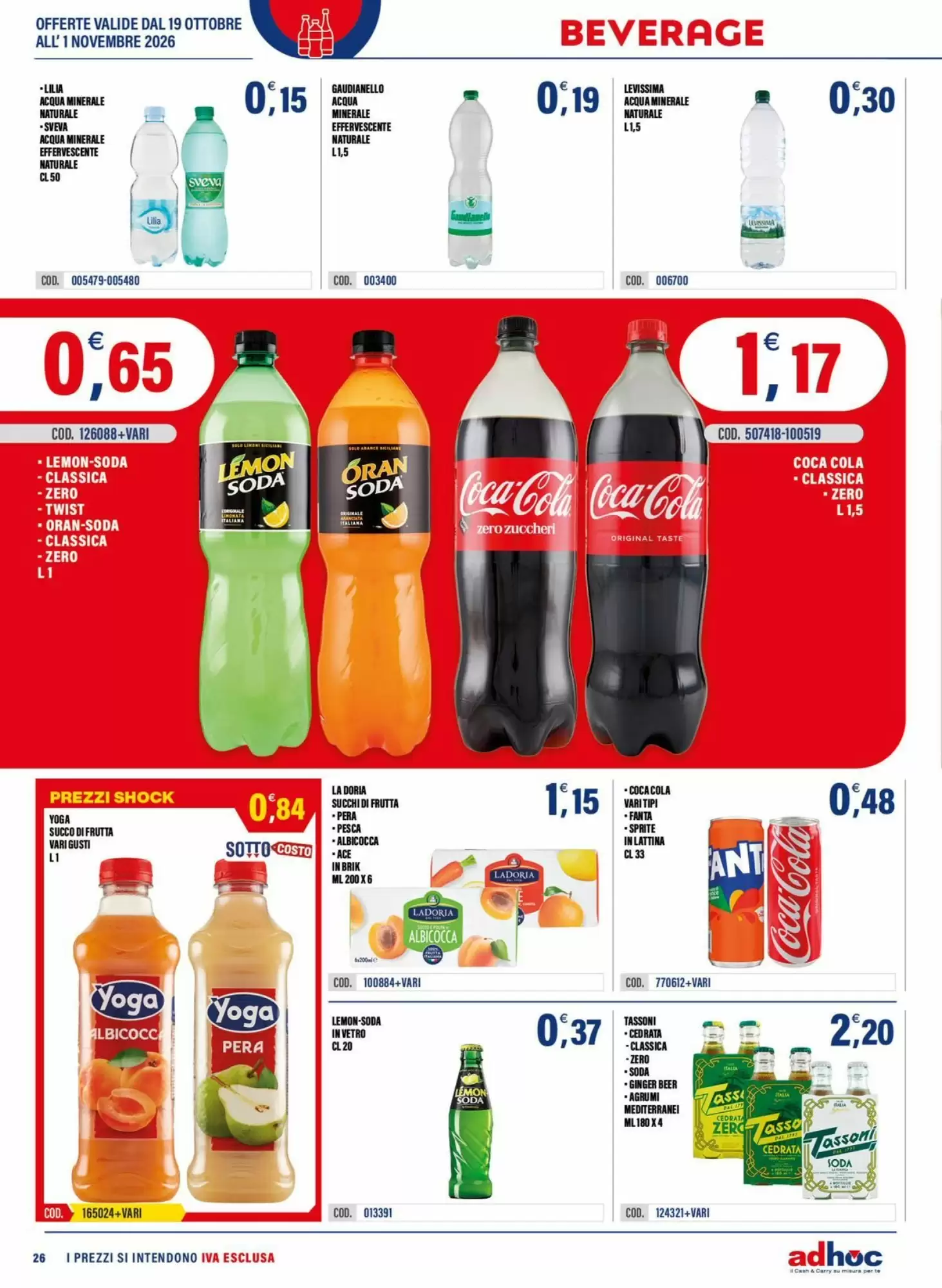 Volantino promozionale Adhoc  valide dal 19/10/2026 - Pagina 26.