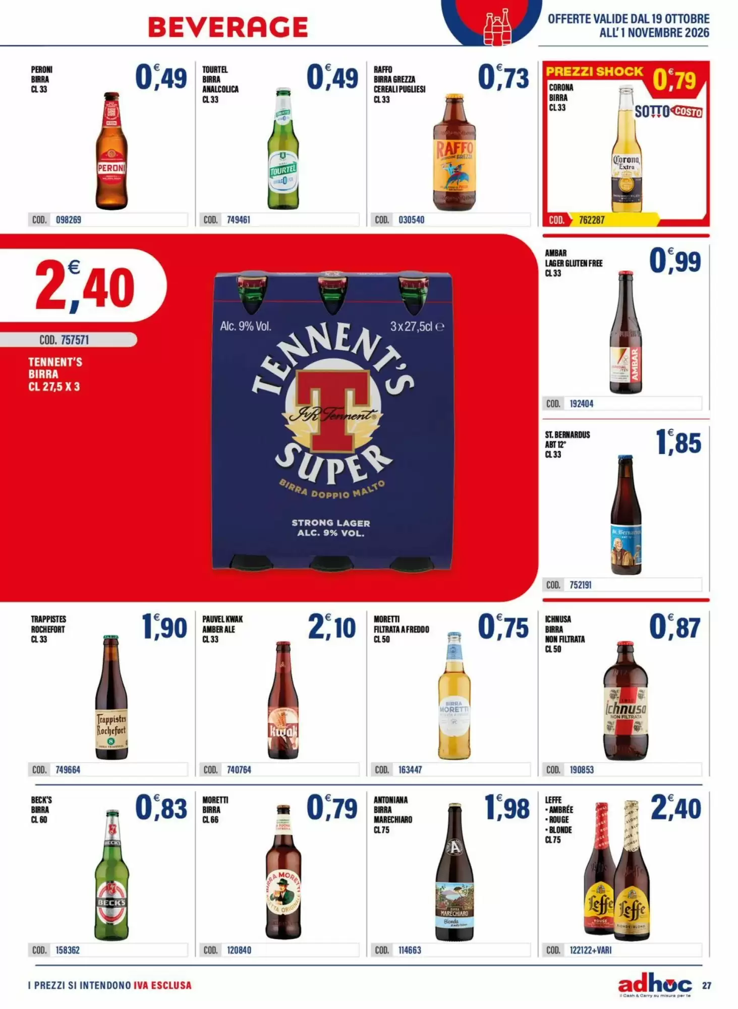 Volantino promozionale Adhoc  valide dal 19/10/2026 - Pagina 27.