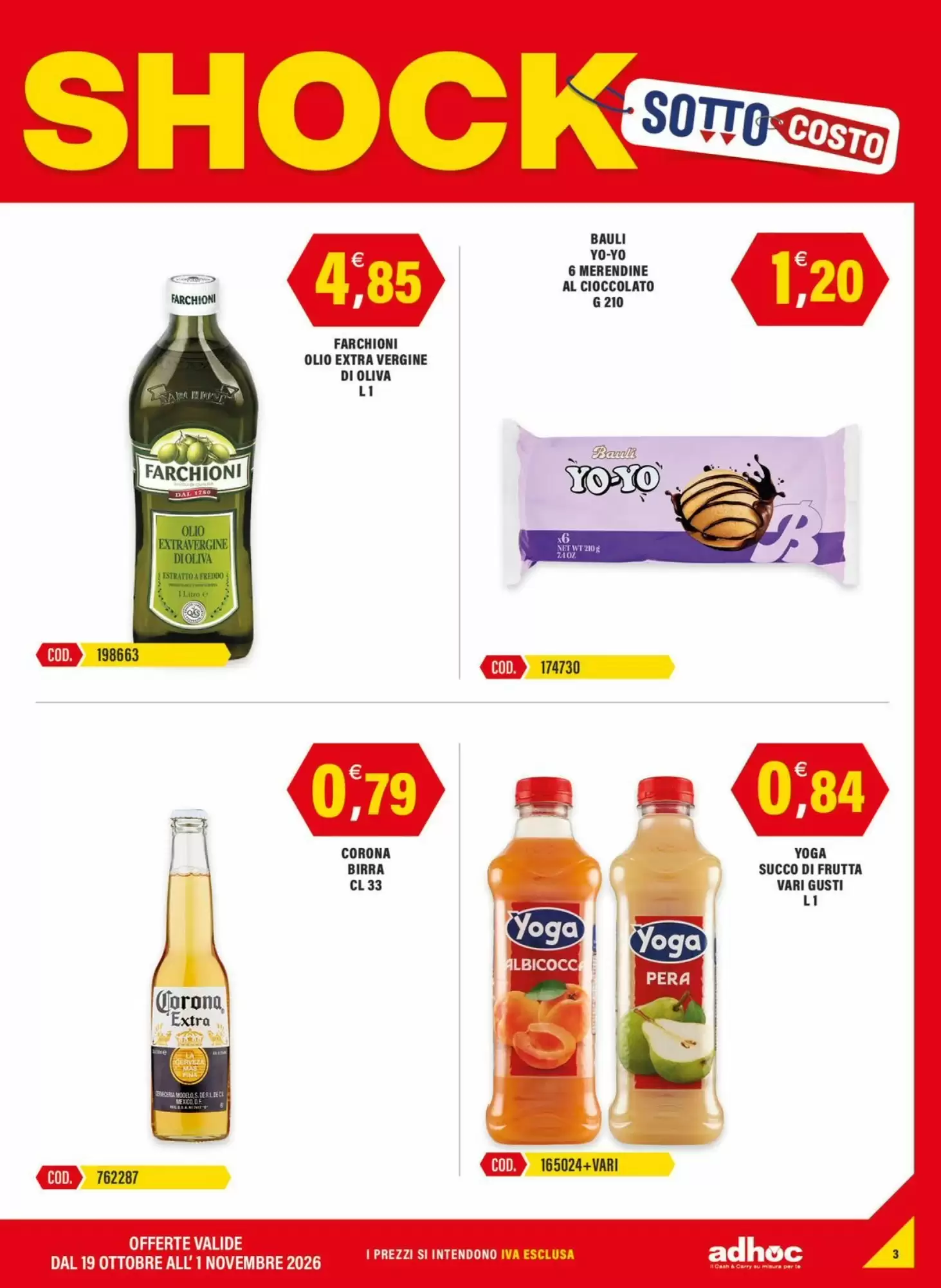 Volantino promozionale Adhoc  valide dal 19/10/2026 - Pagina 3.