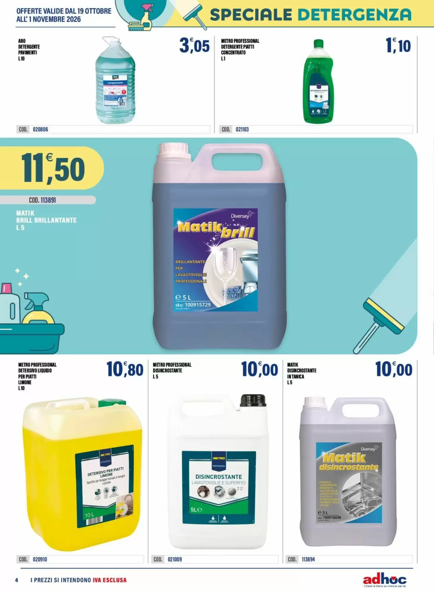 Volantino promozionale Adhoc  valide dal 19/10/2026 - Pagina 4.
