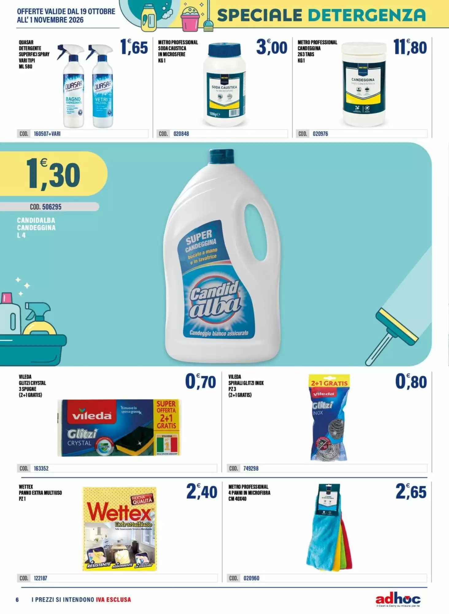 Volantino promozionale Adhoc  valide dal 19/10/2026 - Pagina 6.