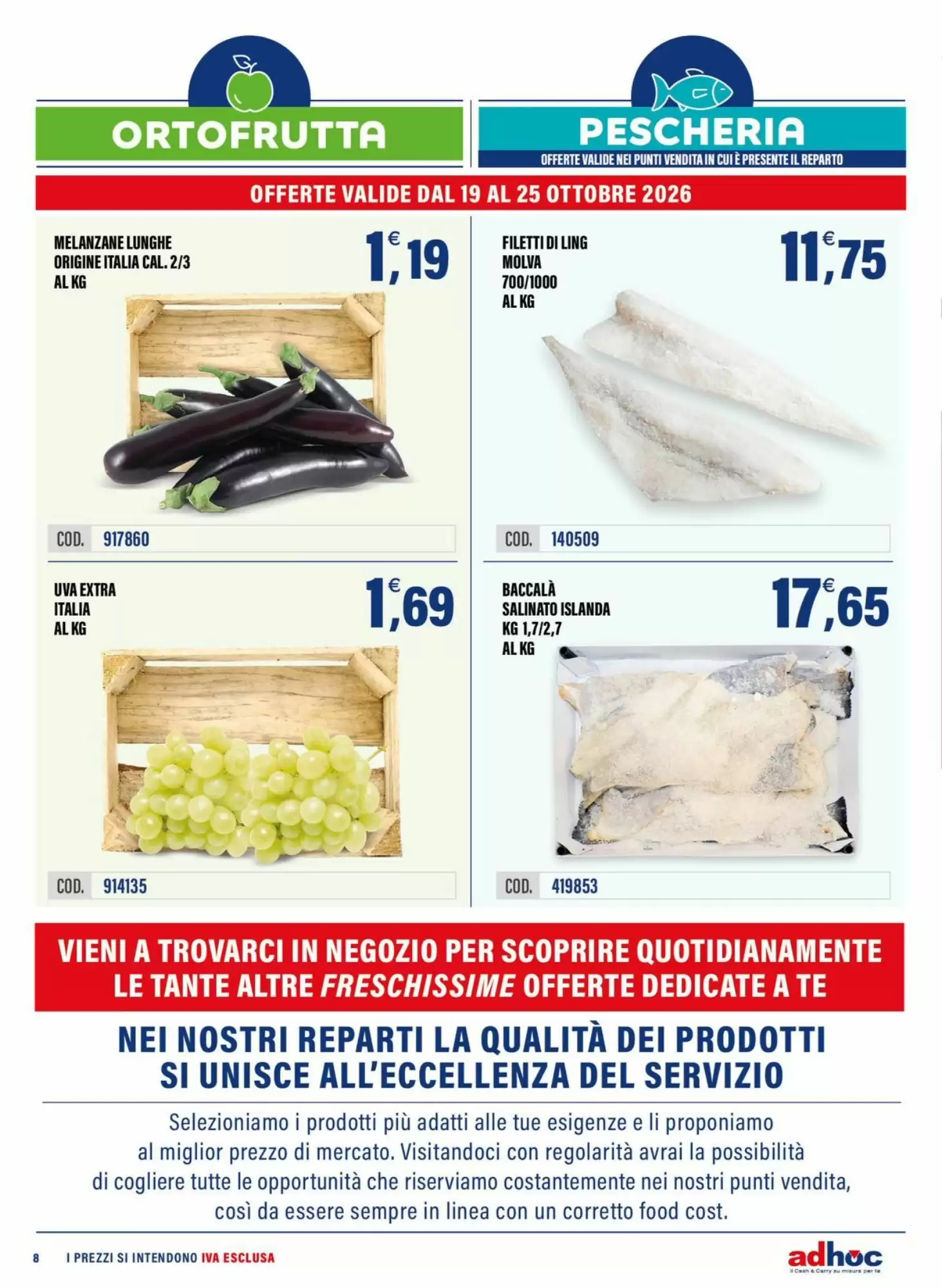 Volantino promozionale Adhoc  valide dal 19/10/2026 - Pagina 8.