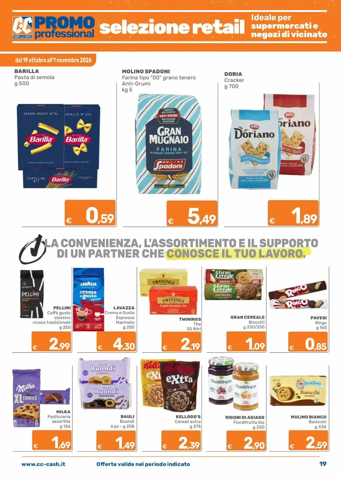 Volantino promozionale C+C Cash and Carry  valide dal 19/10/2026 - Pagina 19.