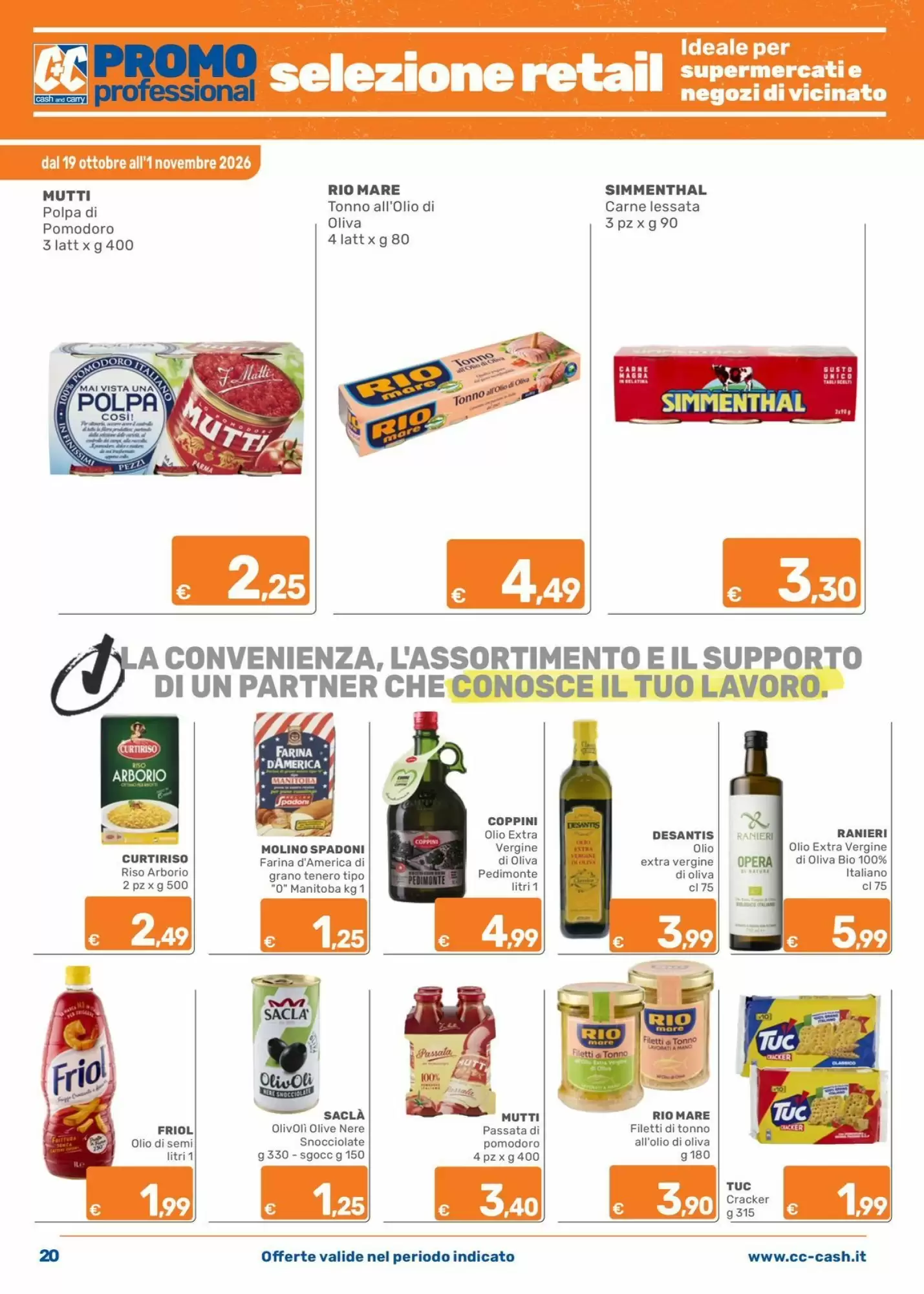 Volantino promozionale C+C Cash and Carry  valide dal 19/10/2026 - Pagina 20.