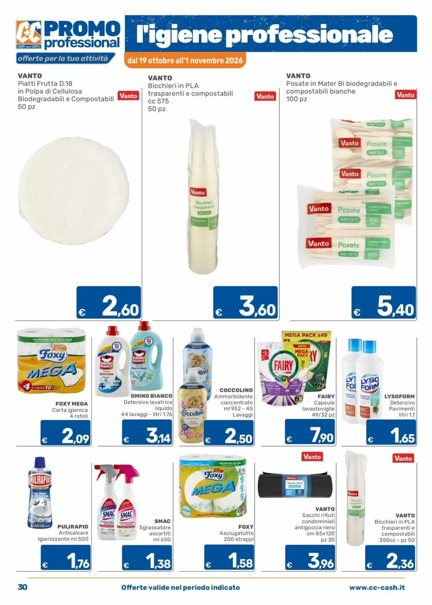 Volantino promozionale C+C Cash and Carry  valide dal 19/10/2026 - Pagina 30.