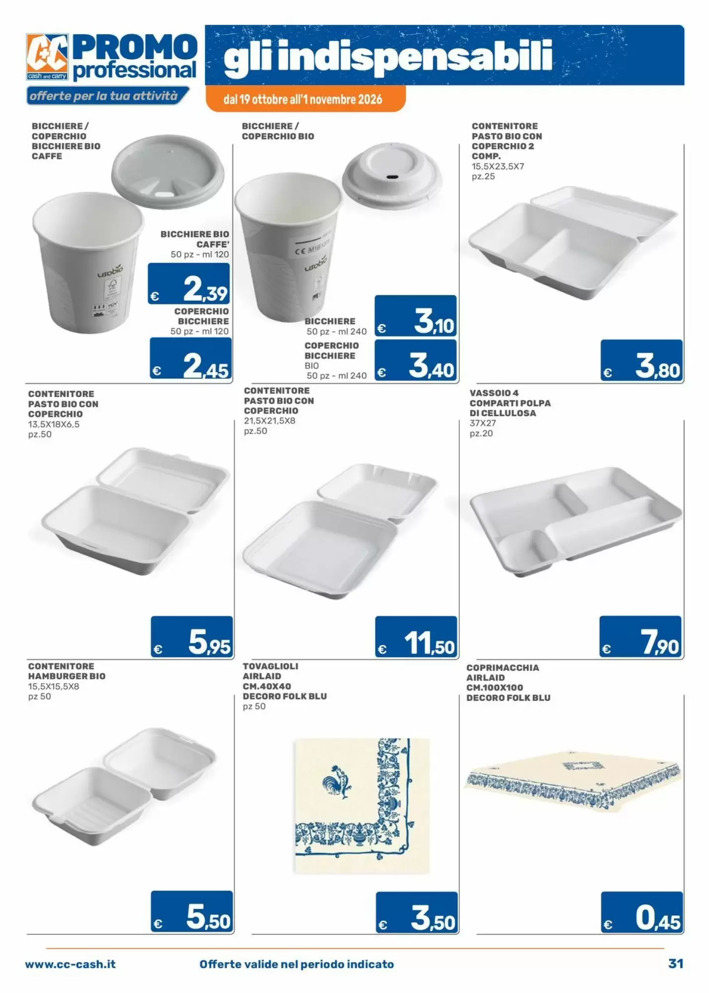 Volantino promozionale C+C Cash and Carry  valide dal 19/10/2026 - Pagina 31.