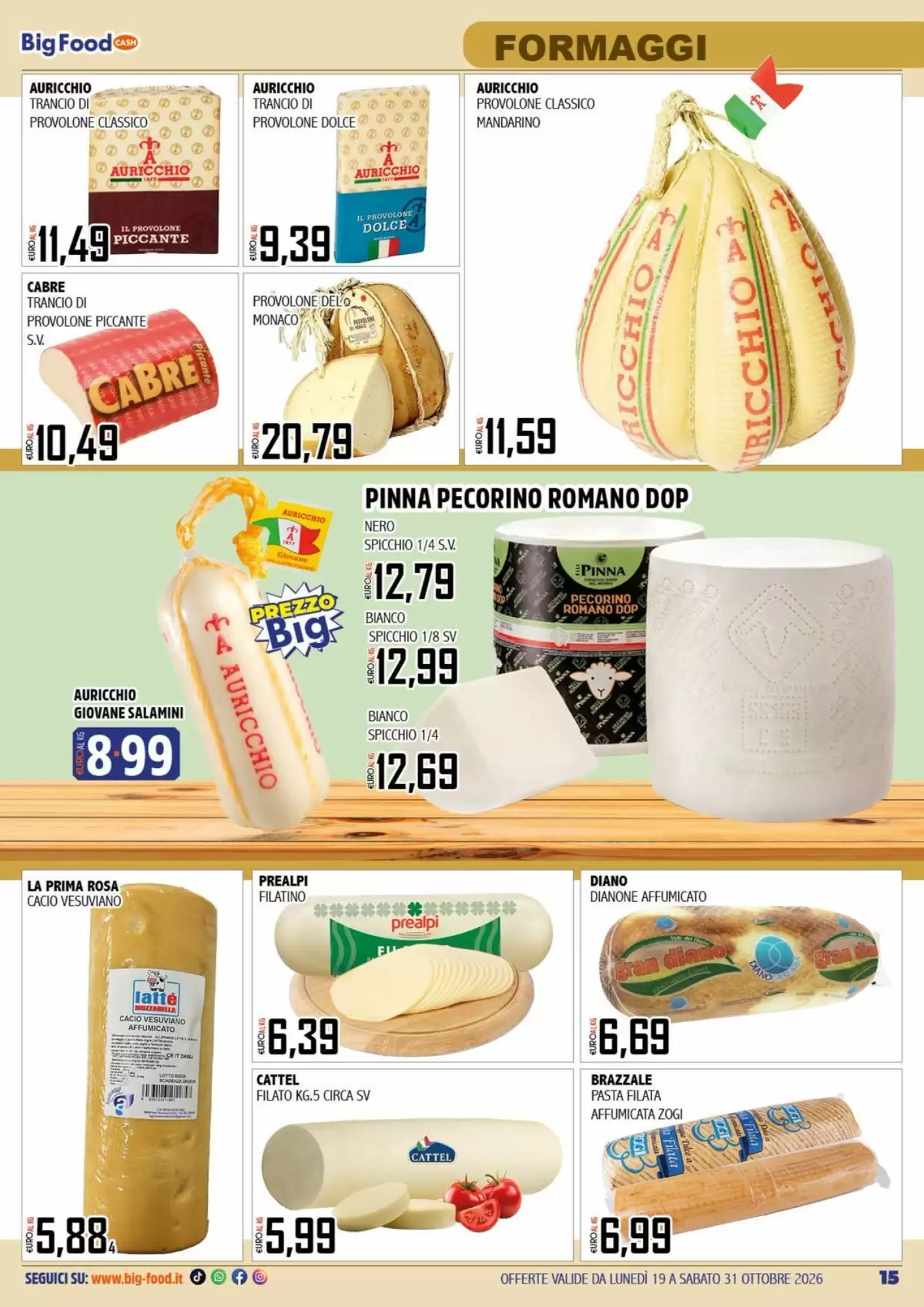 Volantino promozionale Big Food  valide dal 19/10/2026 - Pagina 15.