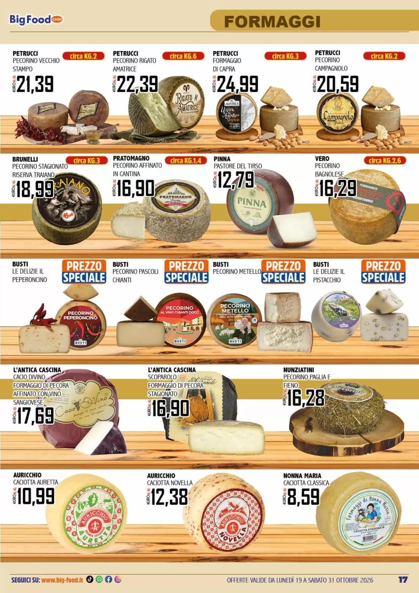 Volantino promozionale Big Food  valide dal 19/10/2026 - Pagina 17.