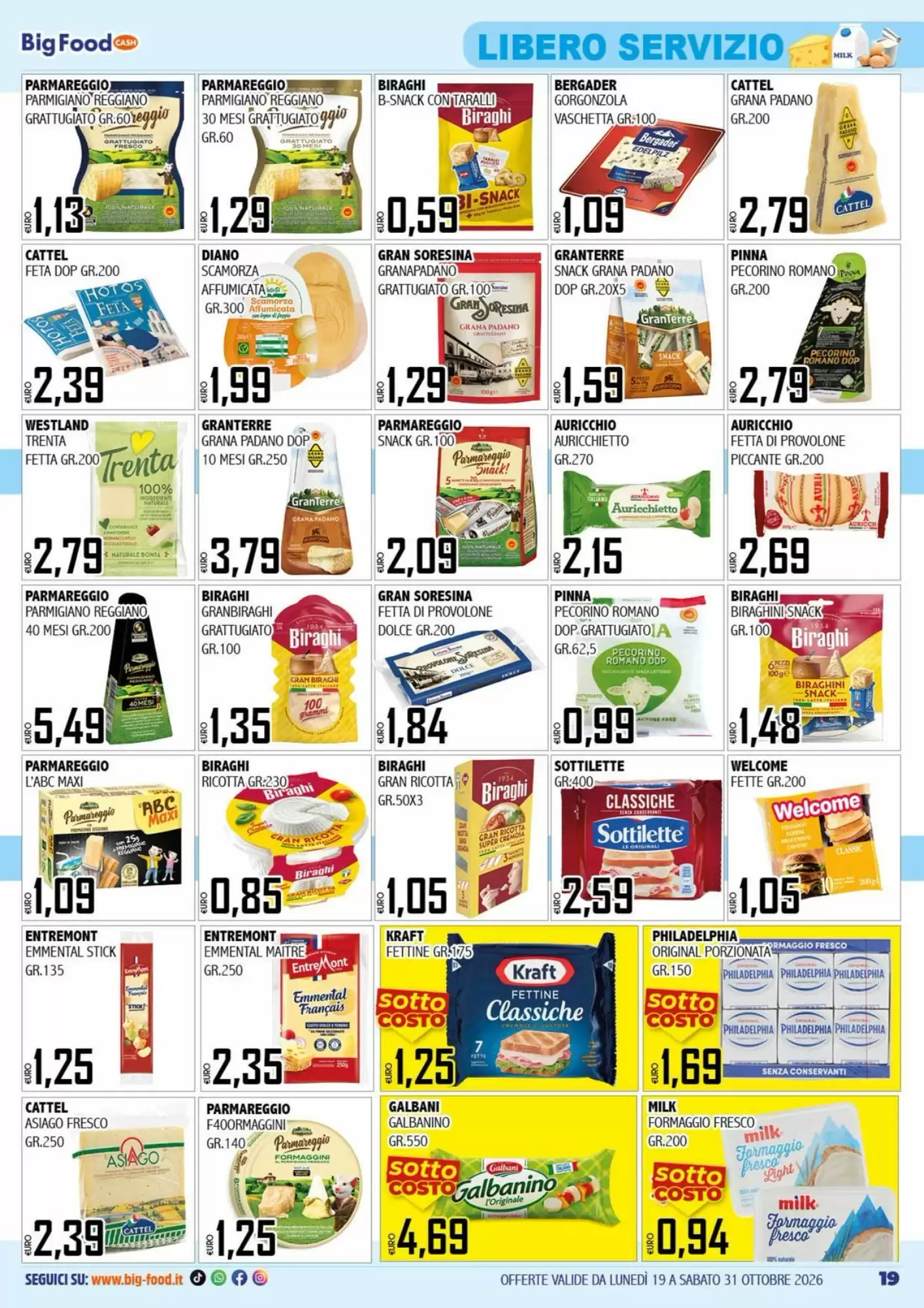 Volantino promozionale Big Food  valide dal 19/10/2026 - Pagina 19.