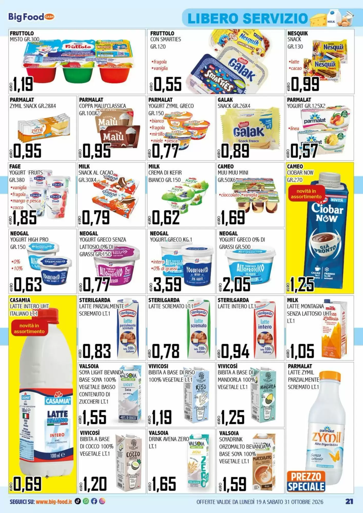 Volantino promozionale Big Food  valide dal 19/10/2026 - Pagina 21.