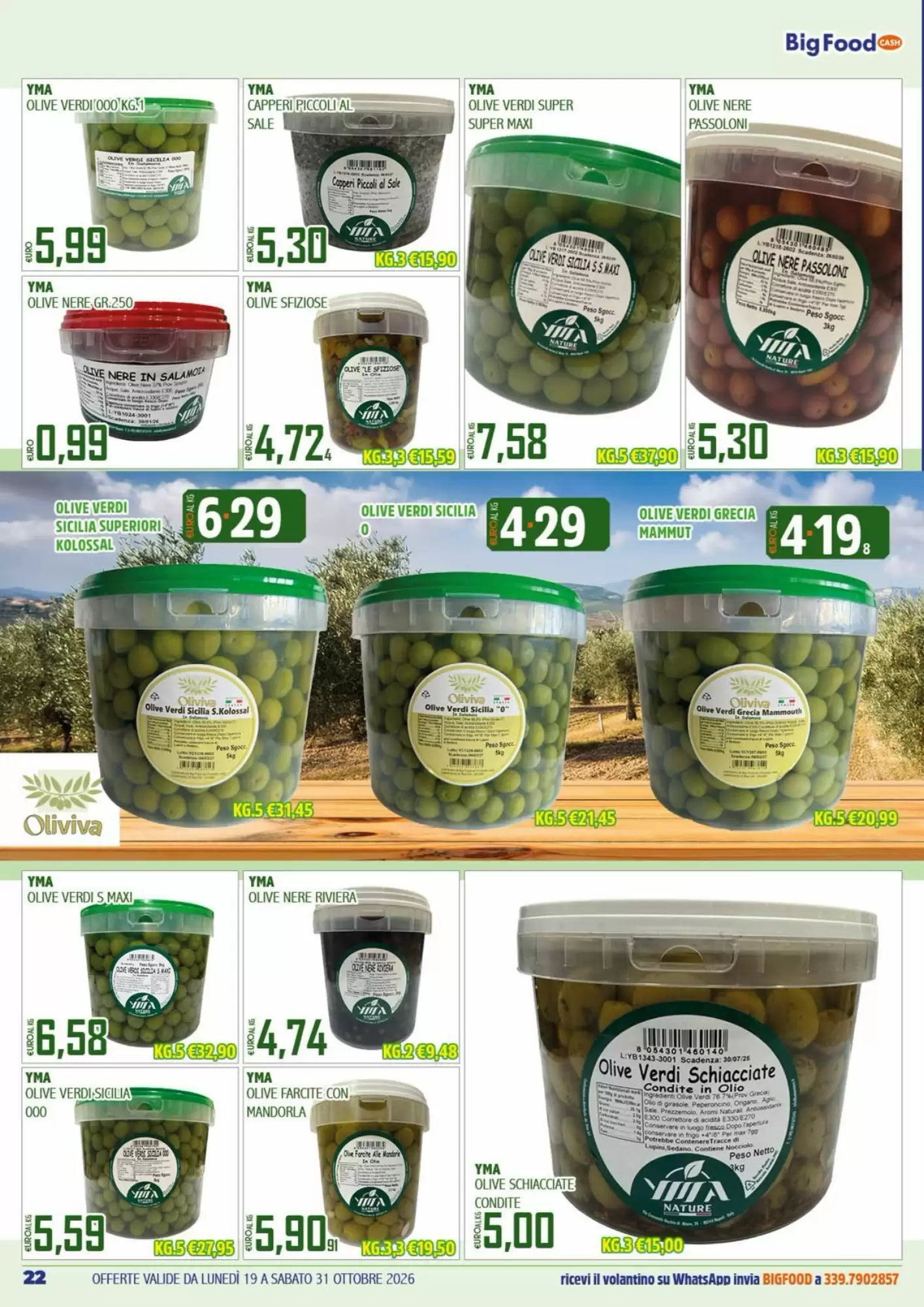 Volantino promozionale Big Food  valide dal 19/10/2026 - Pagina 22.