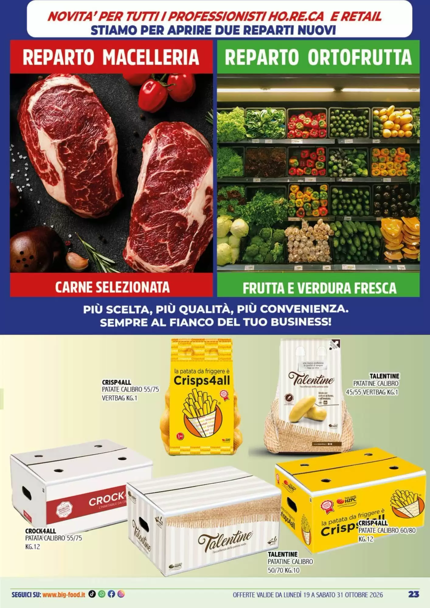 Volantino promozionale Big Food  valide dal 19/10/2026 - Pagina 23.