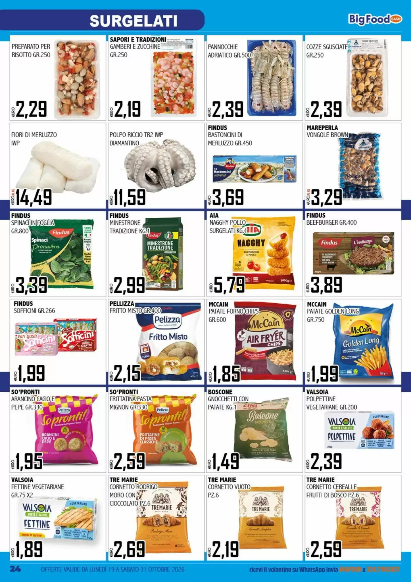 Volantino promozionale Big Food  valide dal 19/10/2026 - Pagina 24.