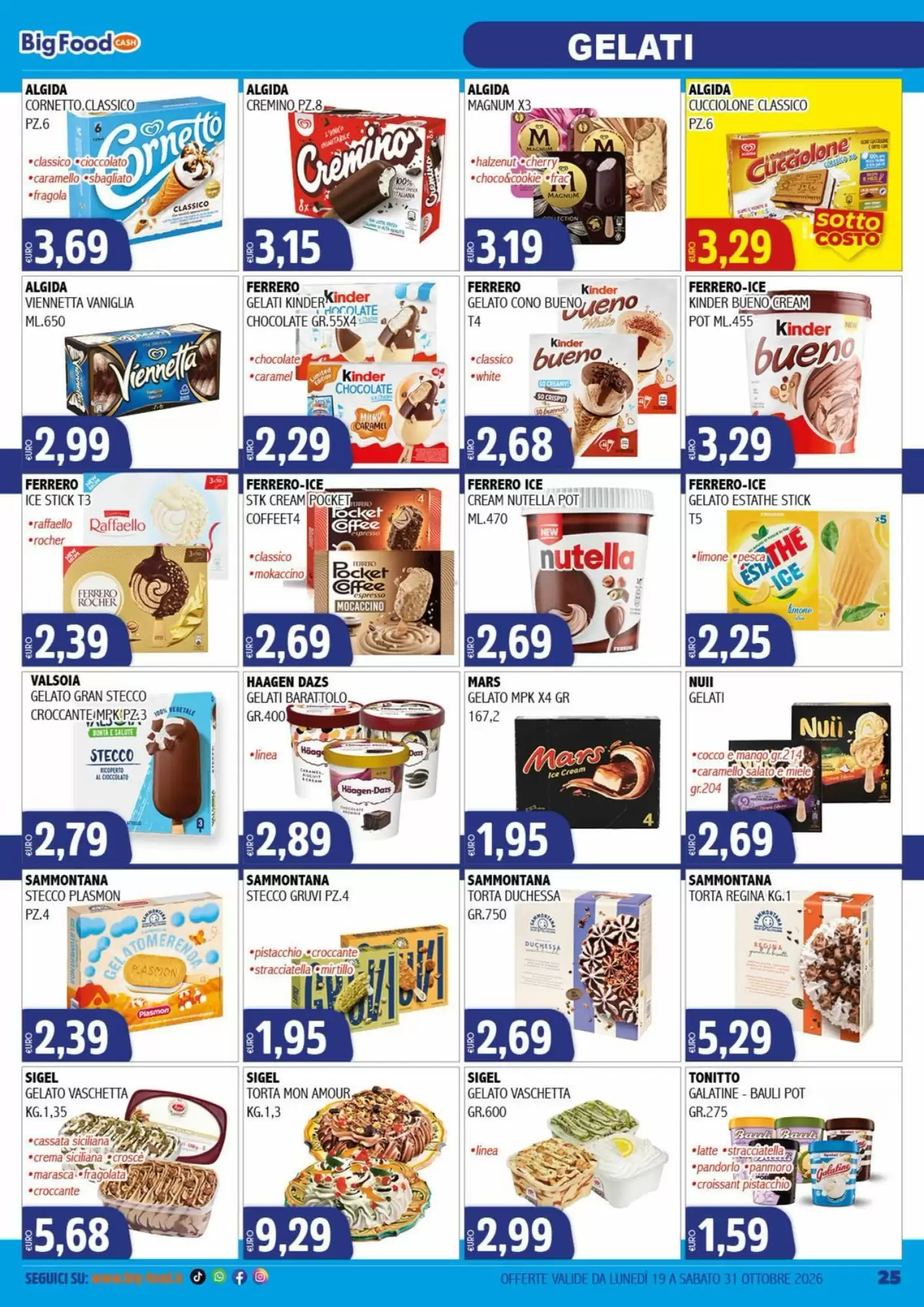 Volantino promozionale Big Food  valide dal 19/10/2026 - Pagina 25.